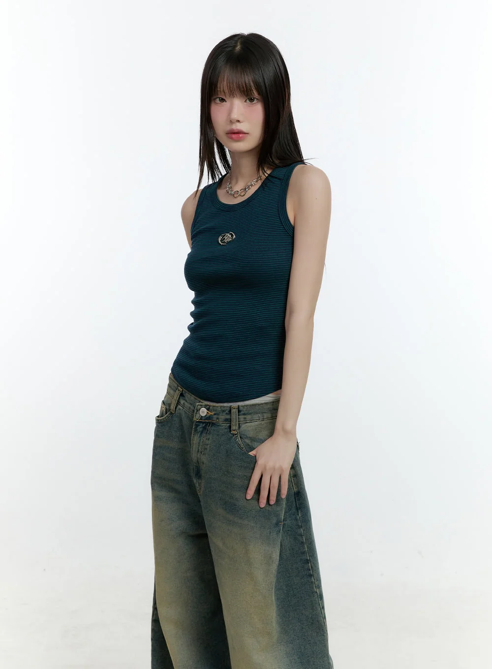 Logo Crop Tank Top CF506 - Image 9