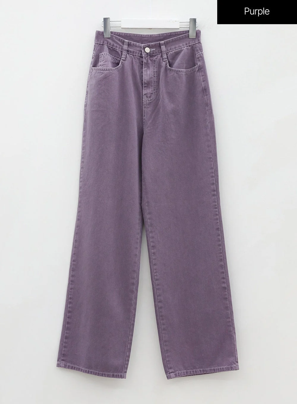 Long Cotton Colored Wide Pants OU15 - Image 15