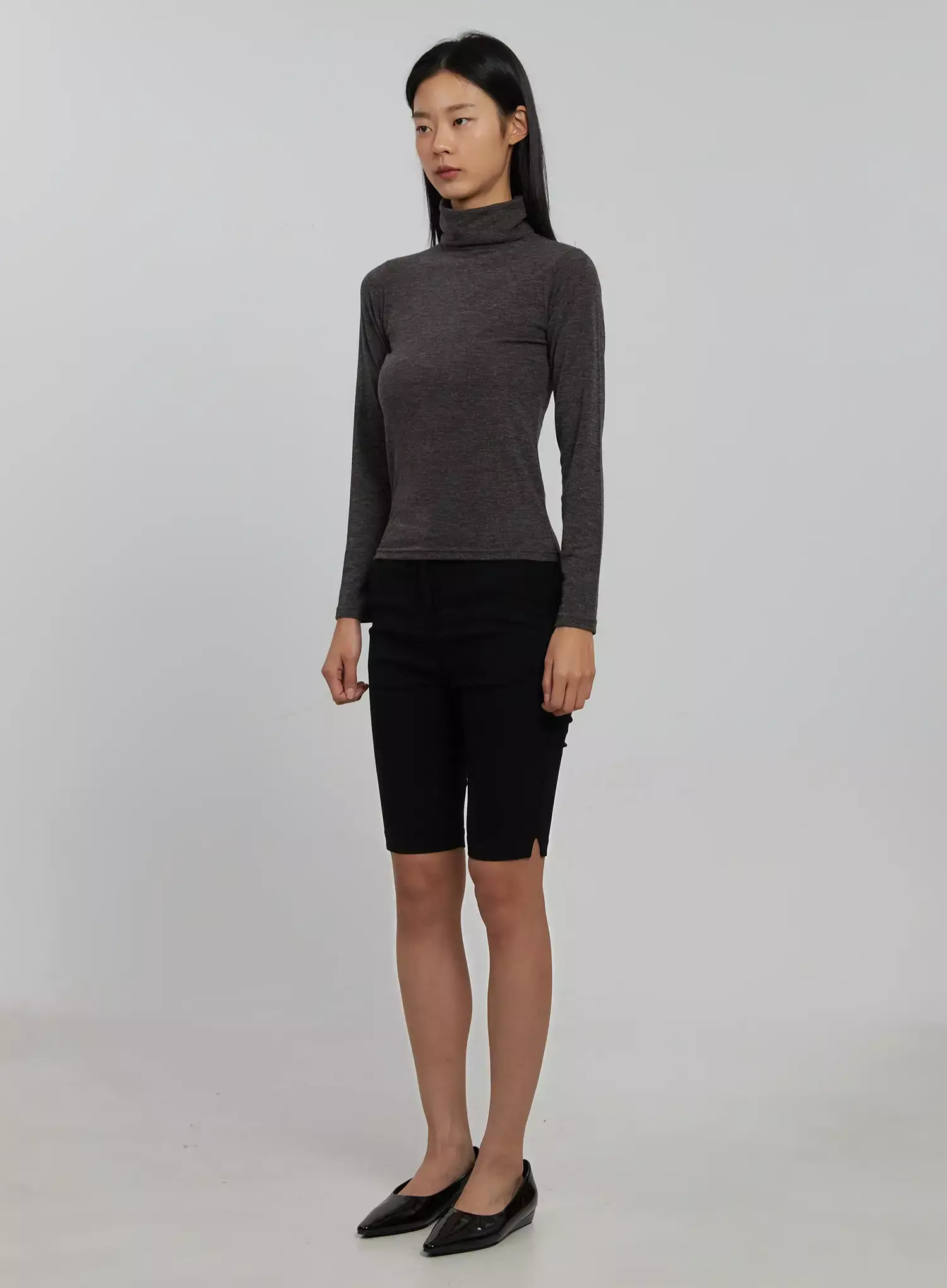 Long Sleeve Slim Turtleneck IJ509 - Image 5