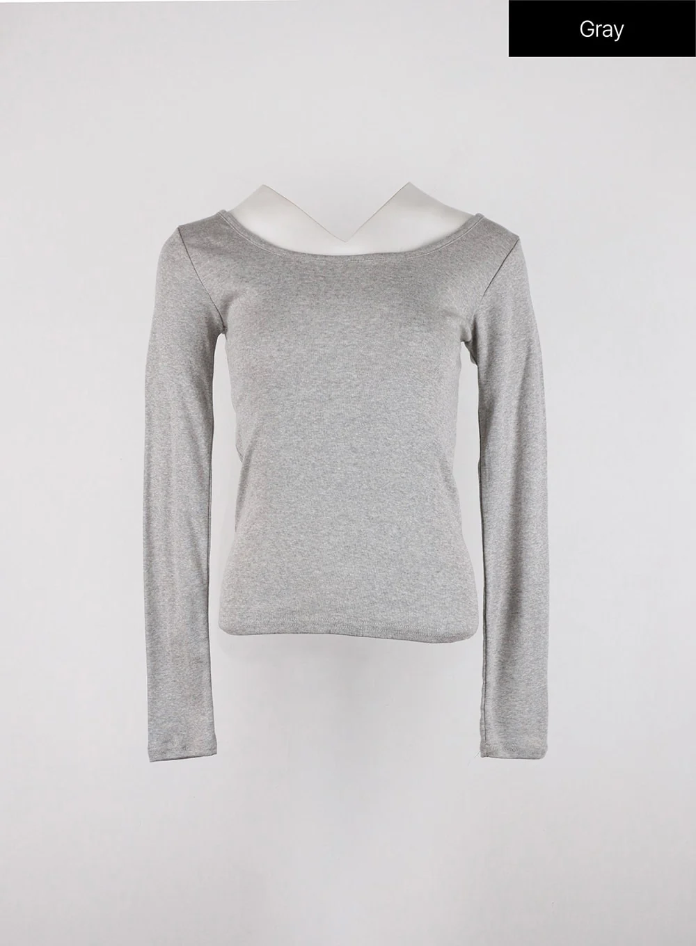 Long Sleeve U-Neck Top OD327 - Image 12