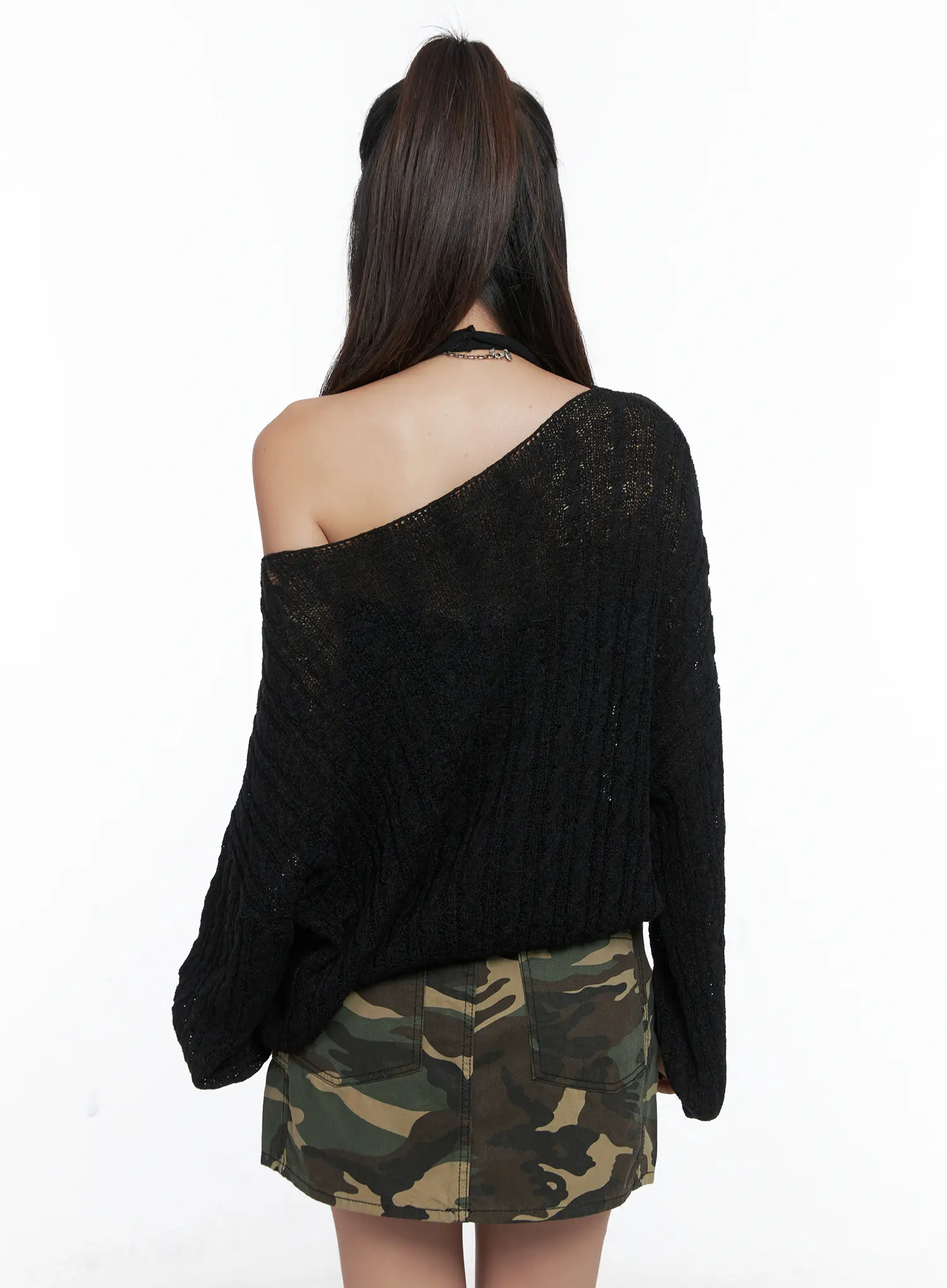 Loose Knit Long Sleeve Top CS502 - Image 7