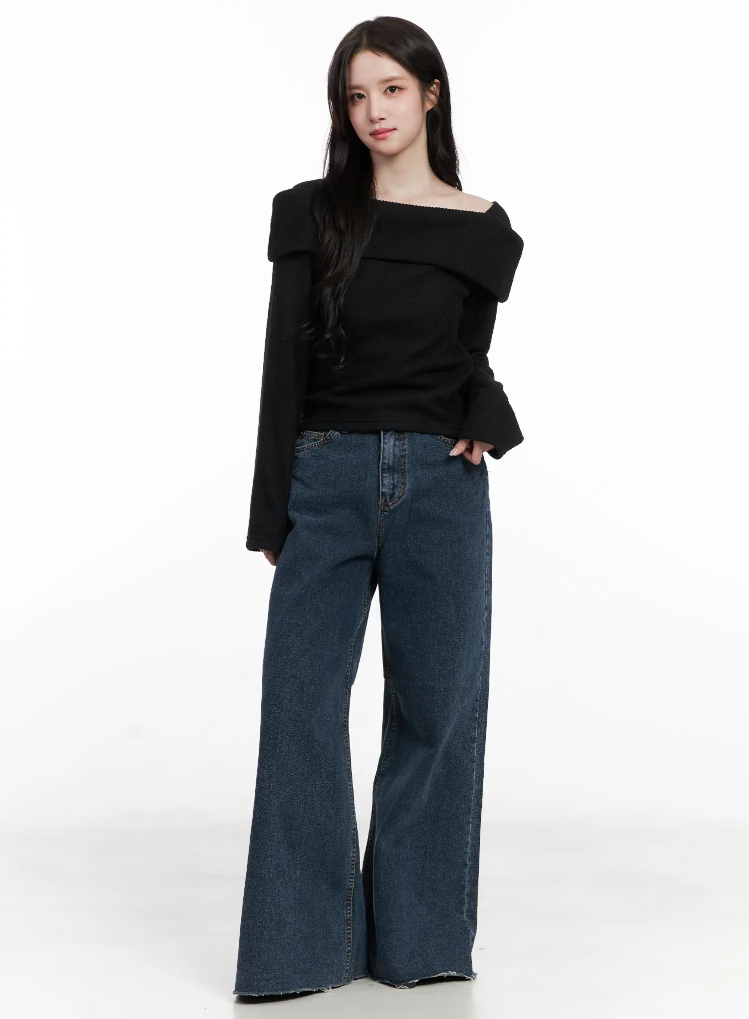 Louisa Ultra Wide Flared Jeans CN527 - Image 2