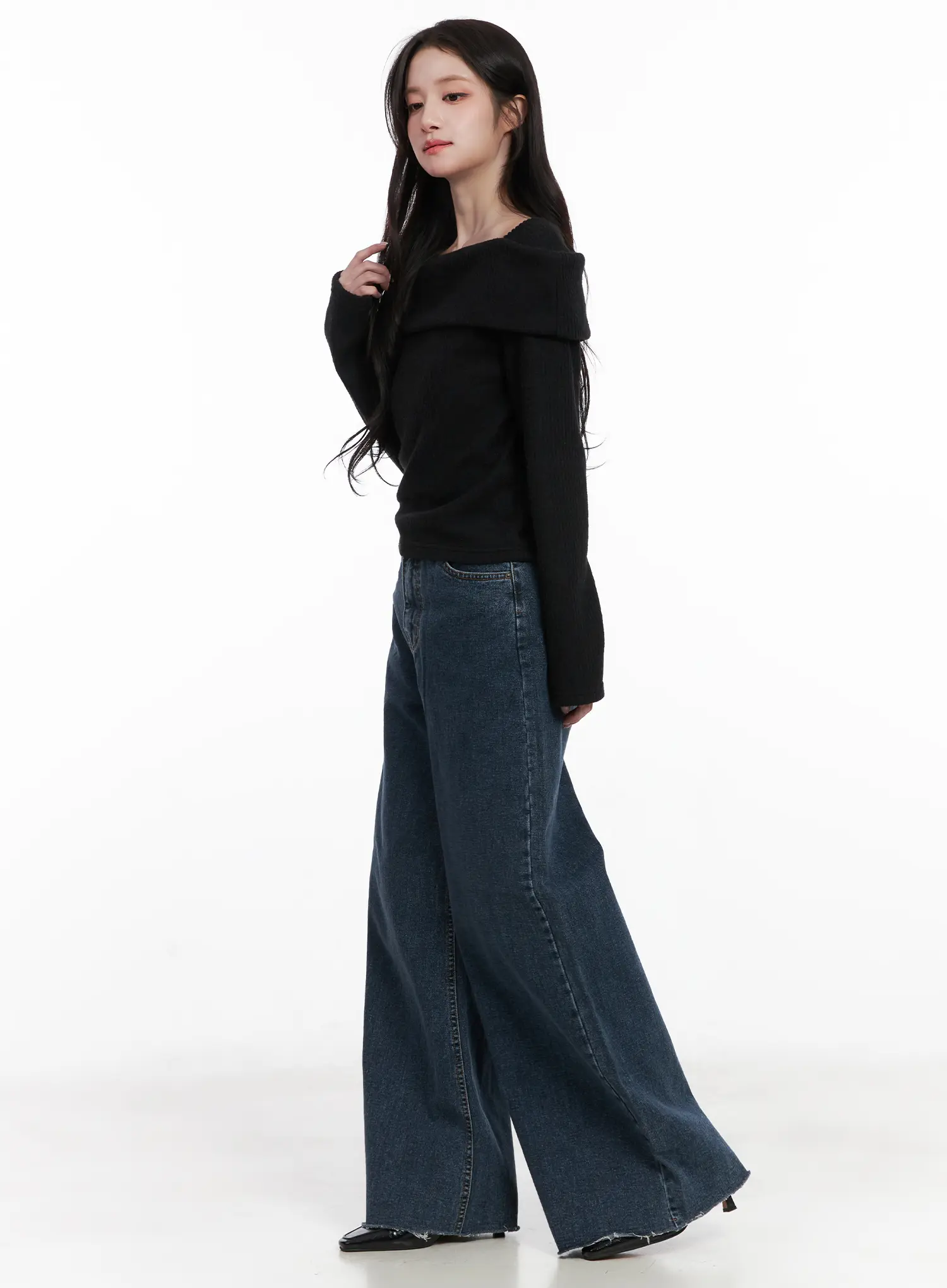 Louisa Ultra Wide Flared Jeans CN527 - Image 3