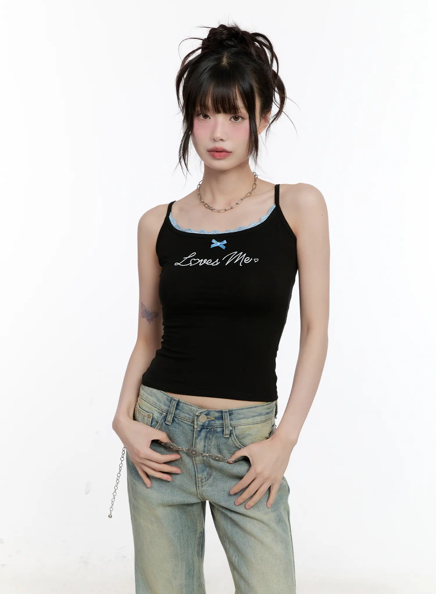 Love Lace-Trim Cami Top CL504 - Image 10