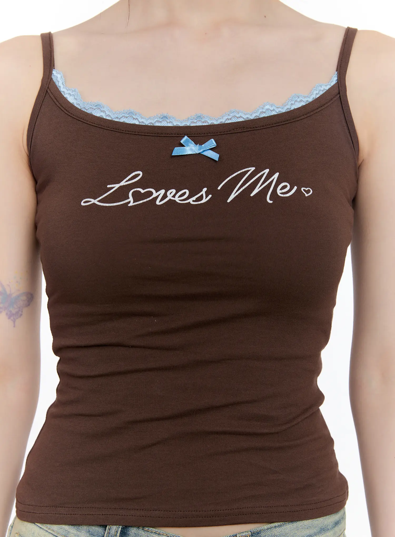 Love Lace-Trim Cami Top CL504 - Image 4