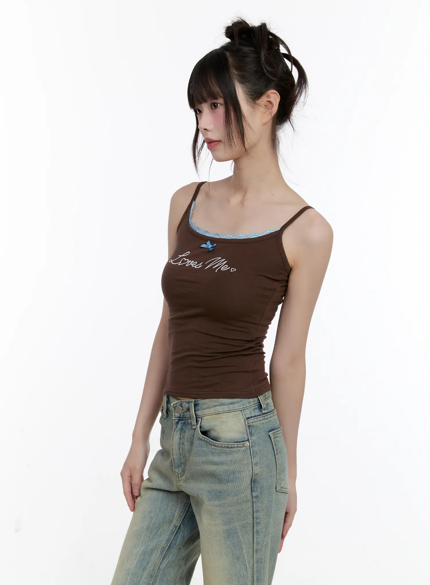 Love Lace-Trim Cami Top CL504 - Image 5