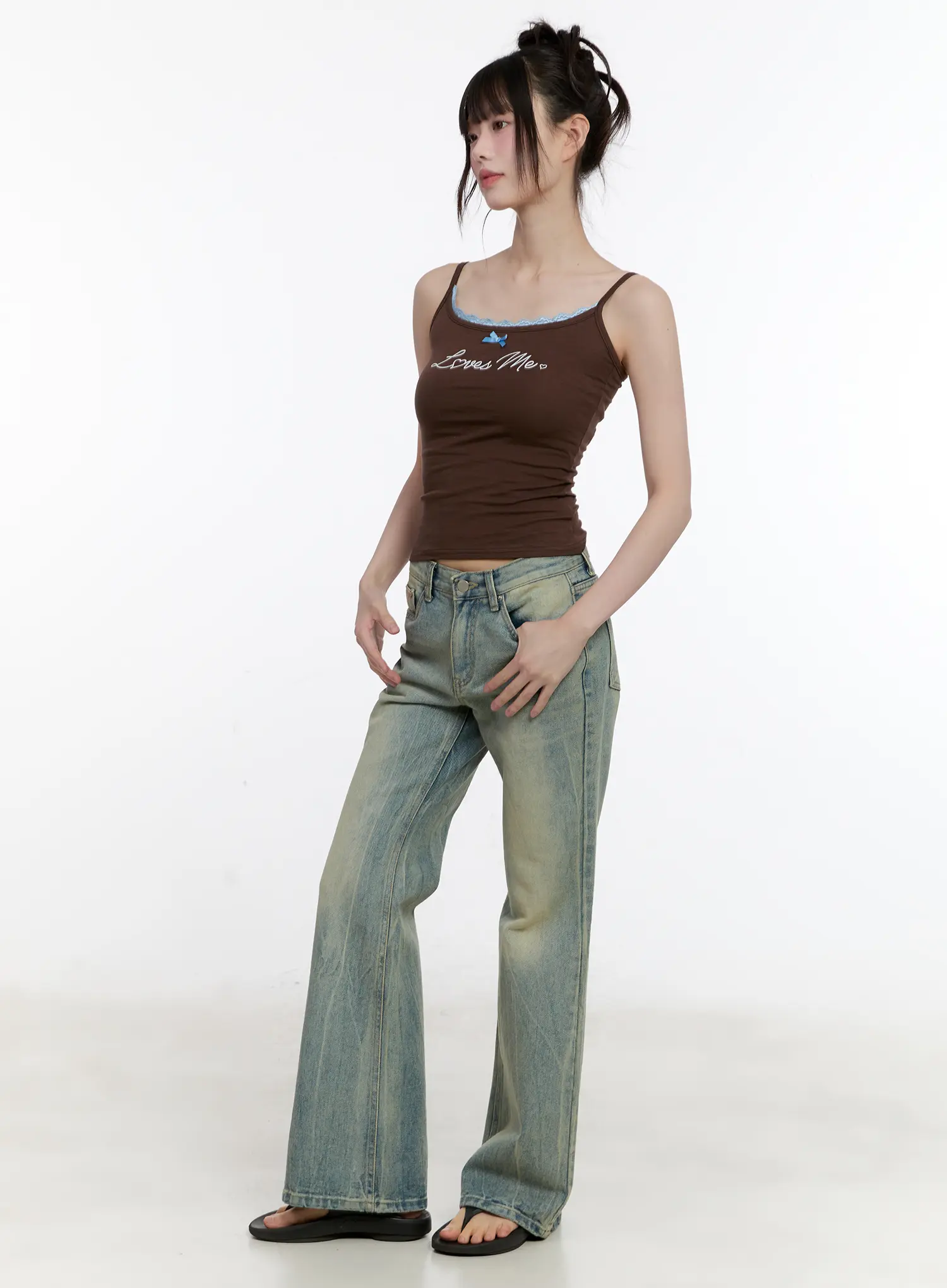 Love Lace-Trim Cami Top CL504 - Image 6
