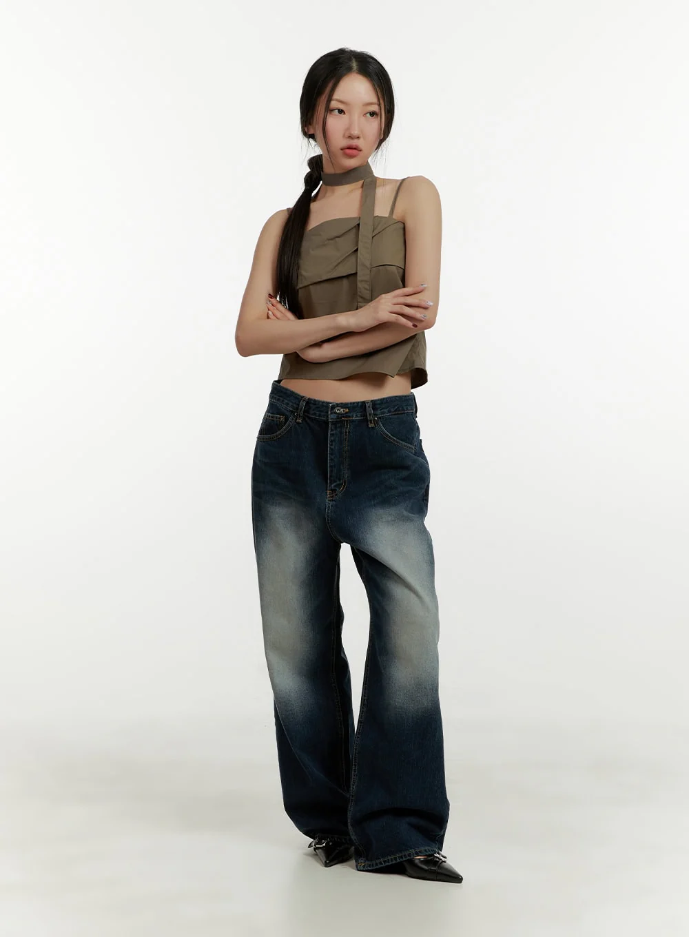 Low Rise Baggy Jeans CY409 - Image 2