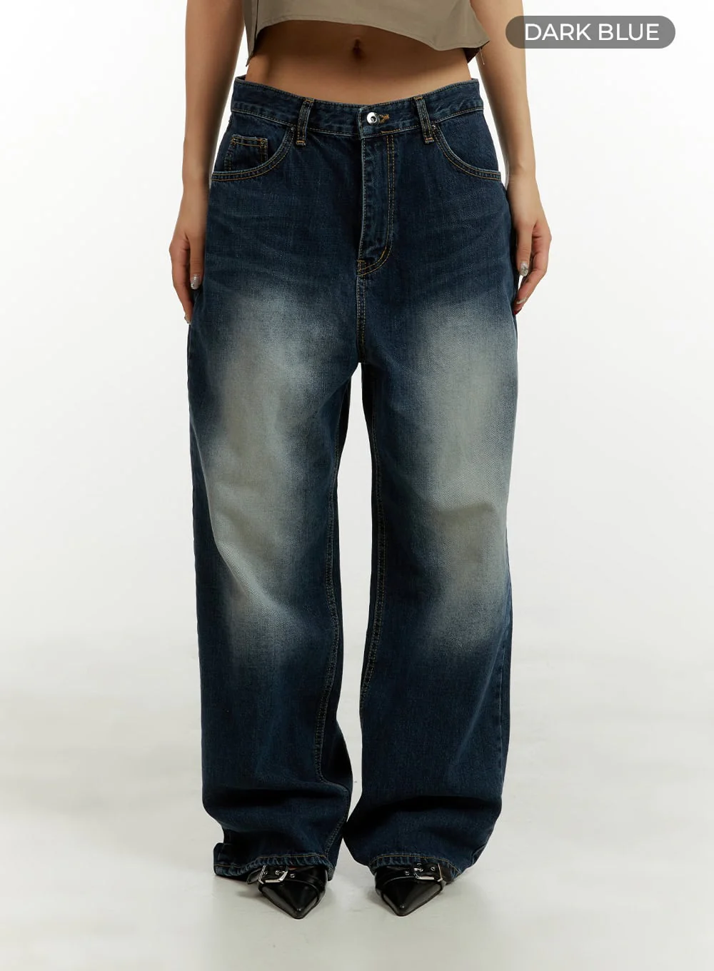 Low Rise Baggy Jeans CY409 - Image 8