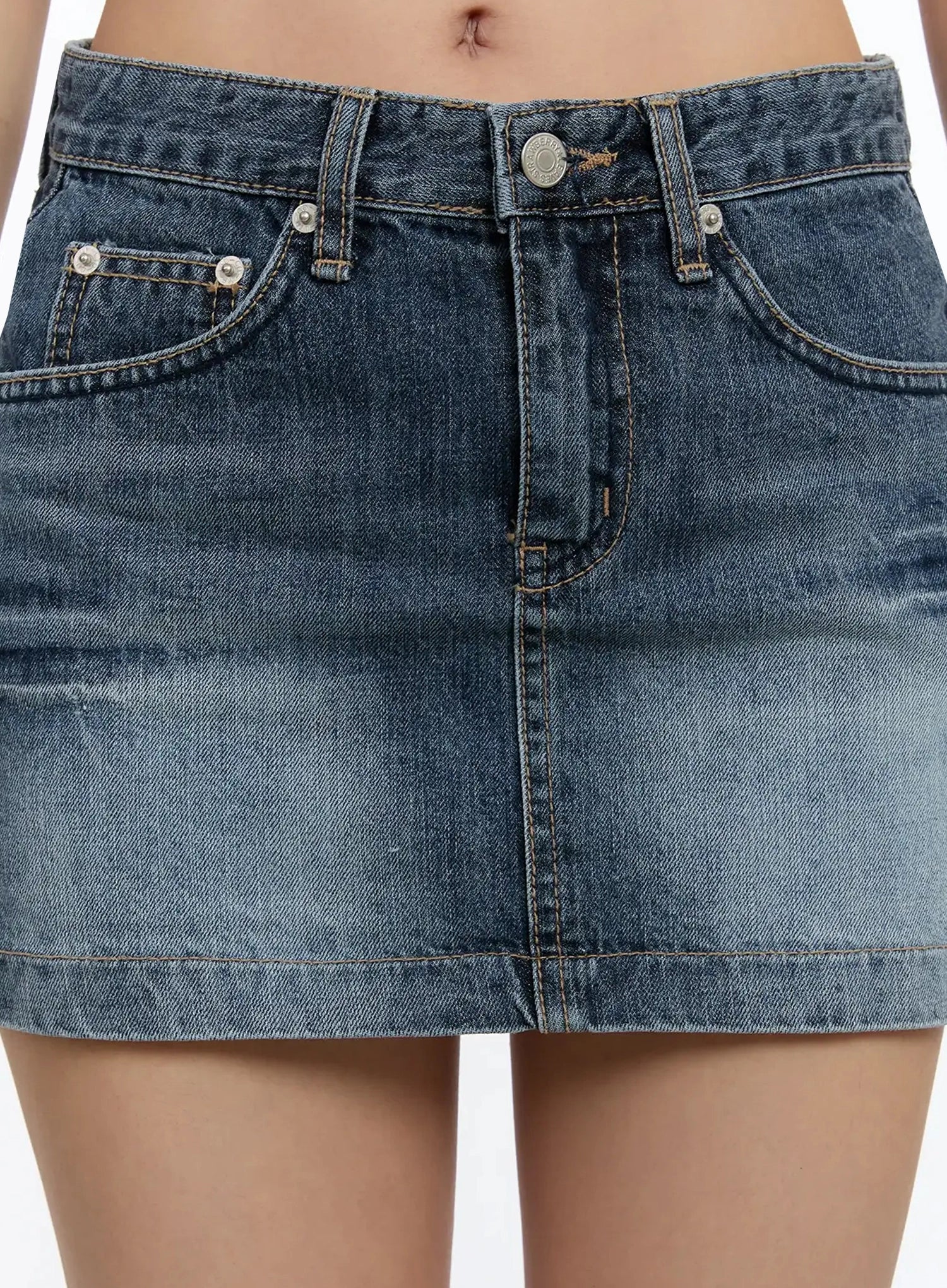 Low-Rise Denim Skirt IM509 - Image 4