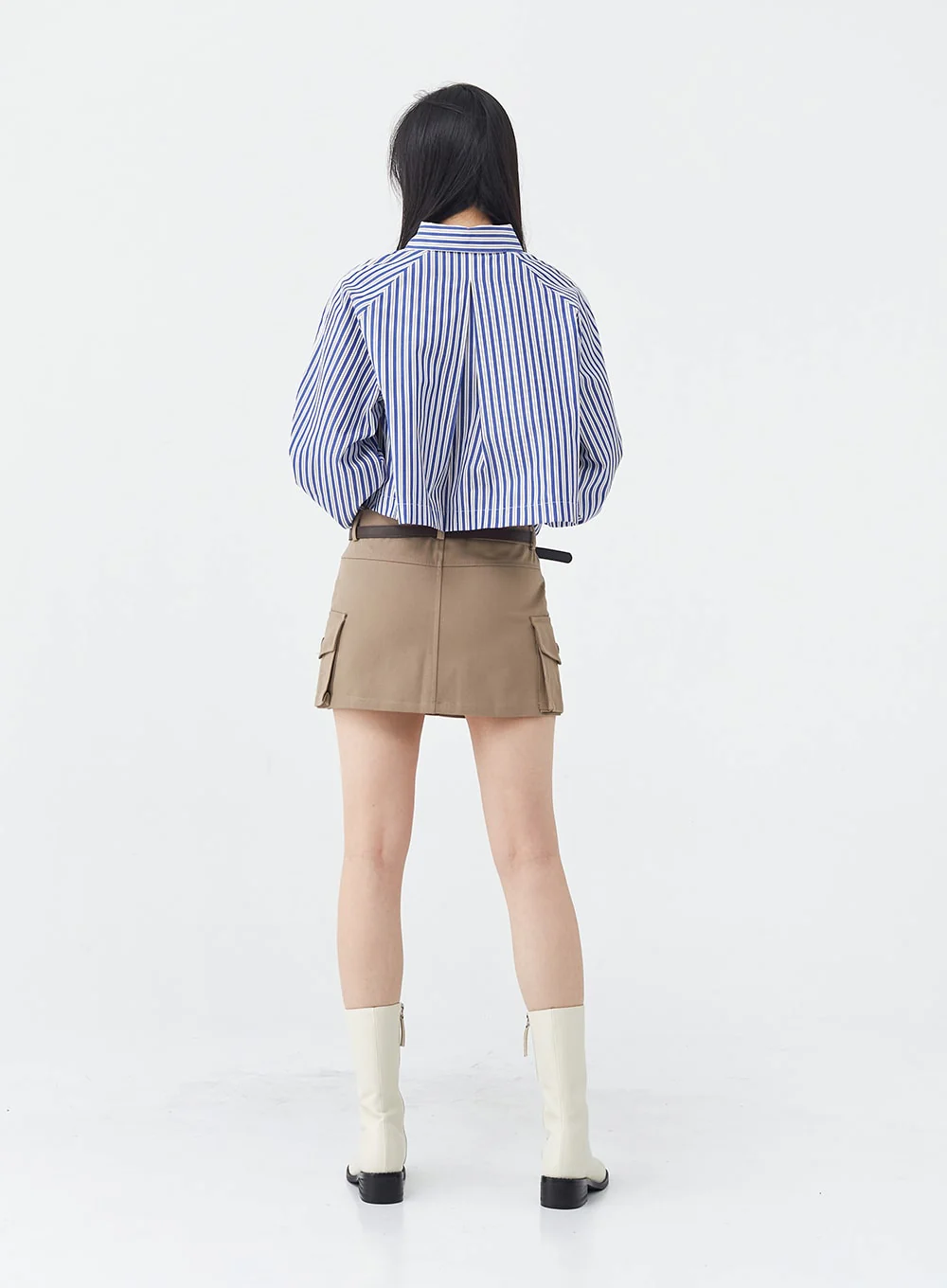 Low-Rise Pocket Cargo Mini Skirt OG18 - Image 8