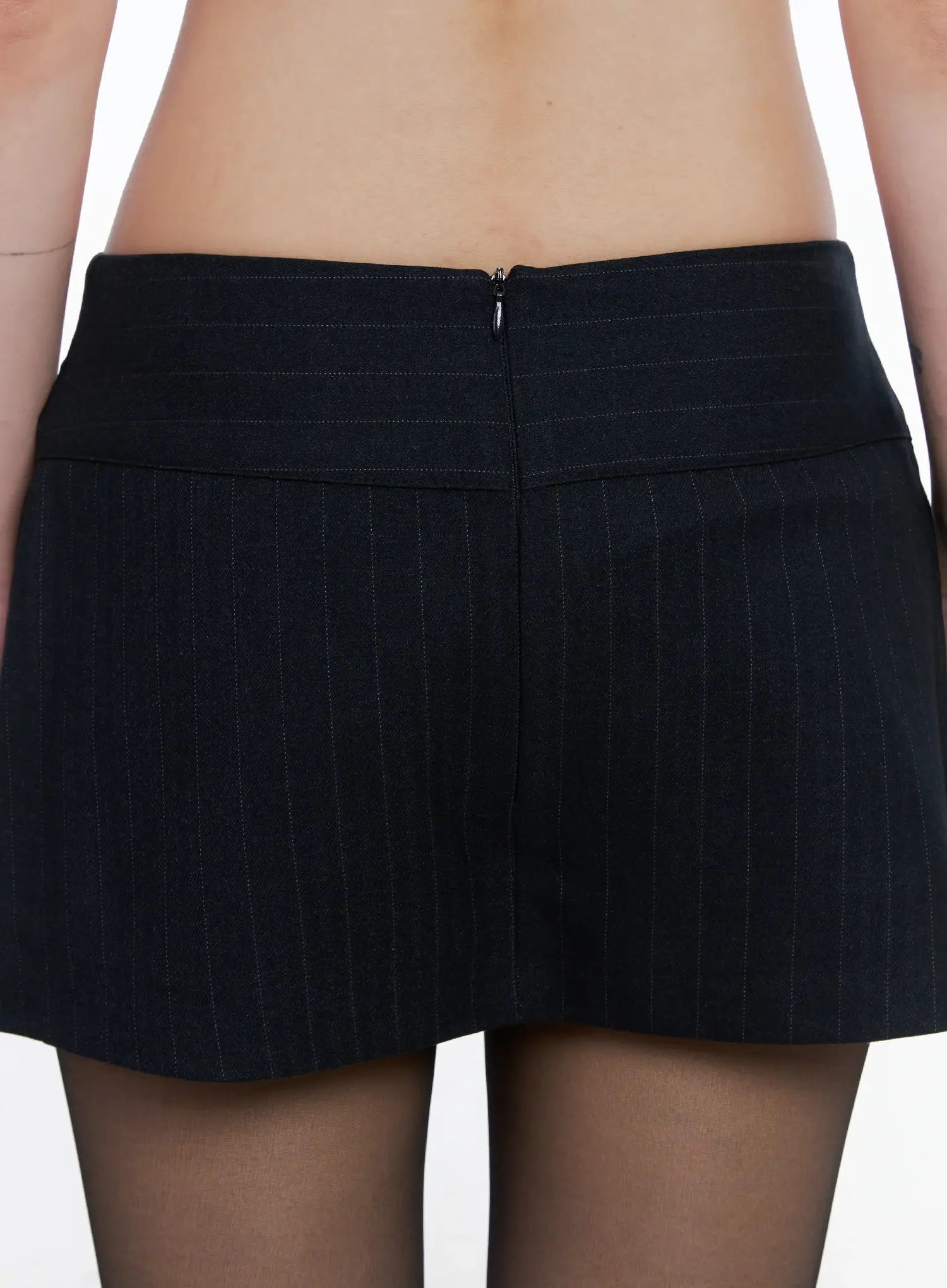 Low-Rise Striped Mini Skirt CS512 - Image 5