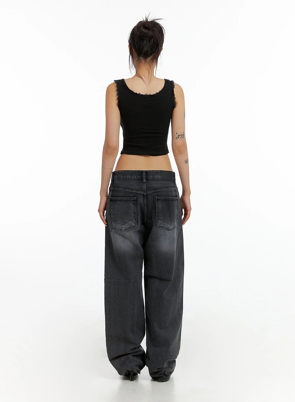 Low Rise Wide Leg Jeans CL415 - Image 4