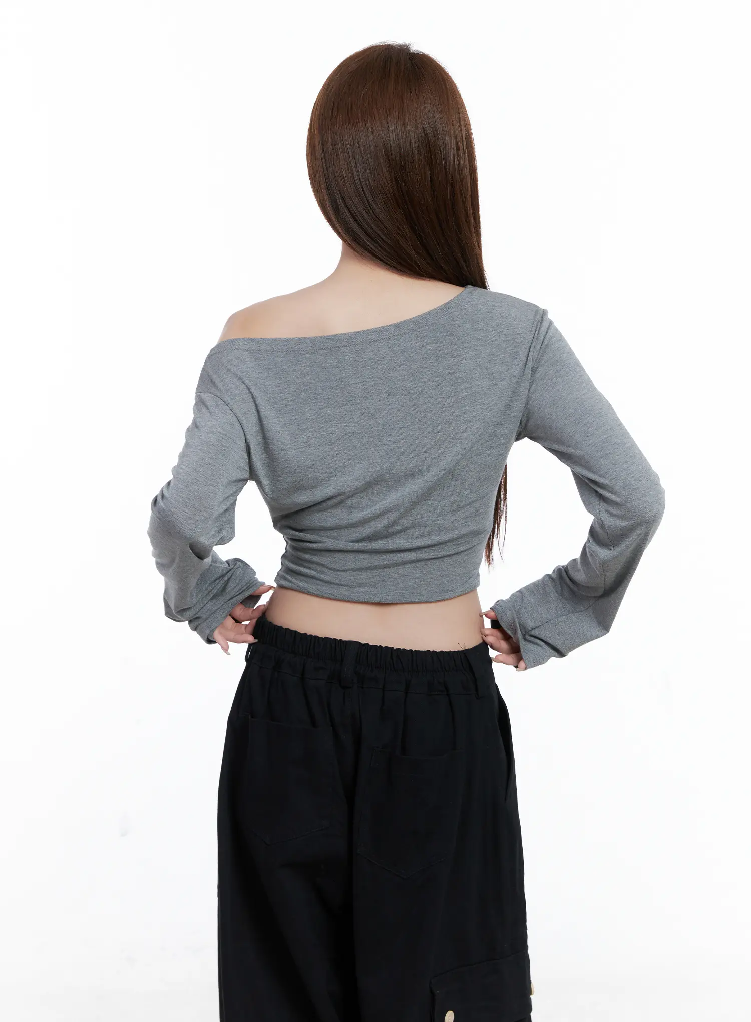Lucky Girl One-Shoulder Long Sleeve Top CG529 - Image 7
