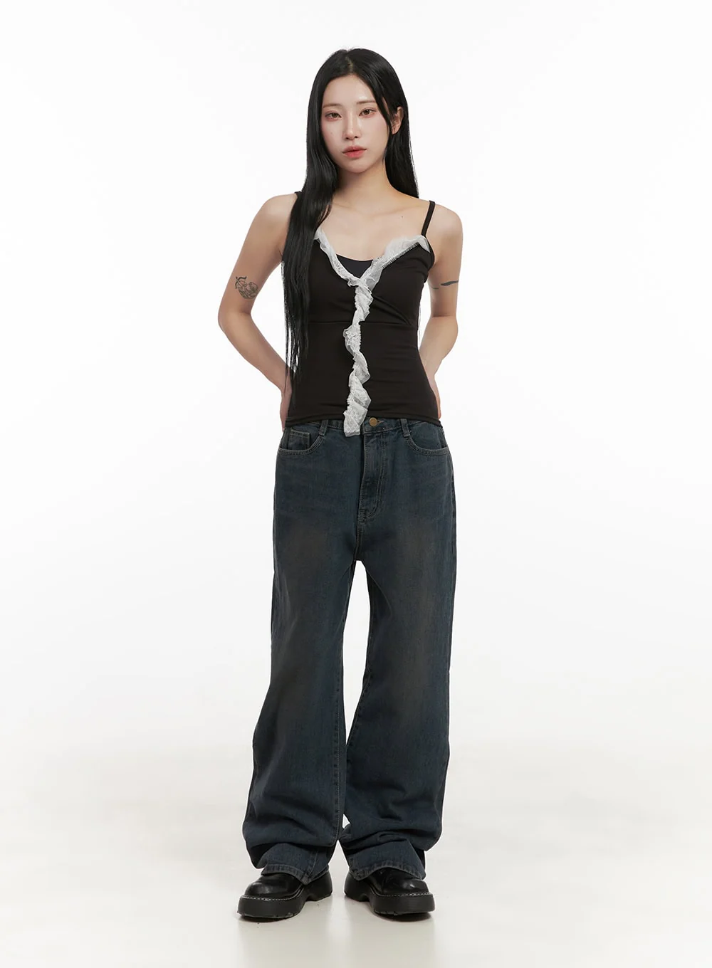 Luna Denim Wide-Leg Jeans CD406 - Image 4