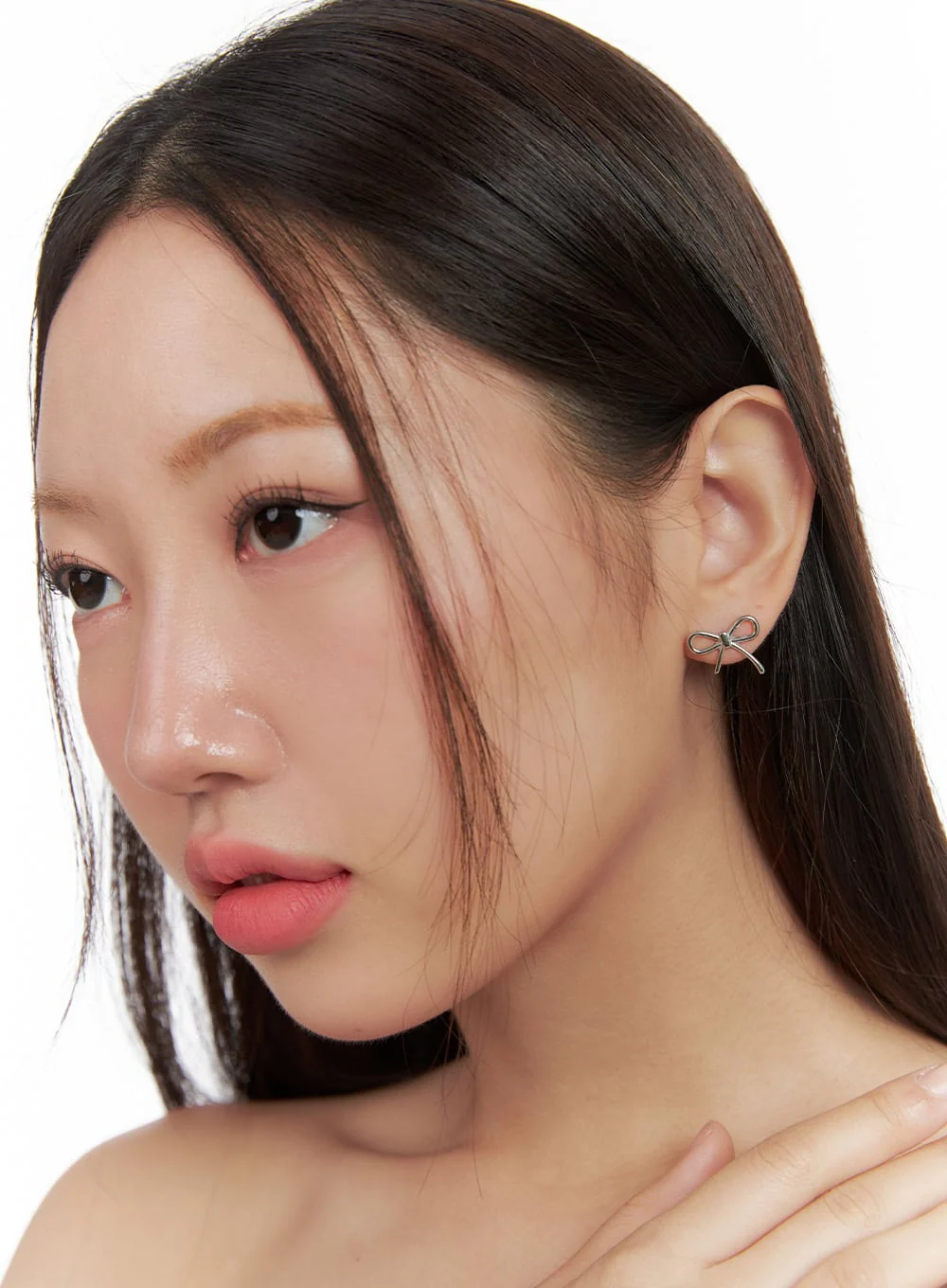 Luna Ribbon Earrings IS413 - Image 3