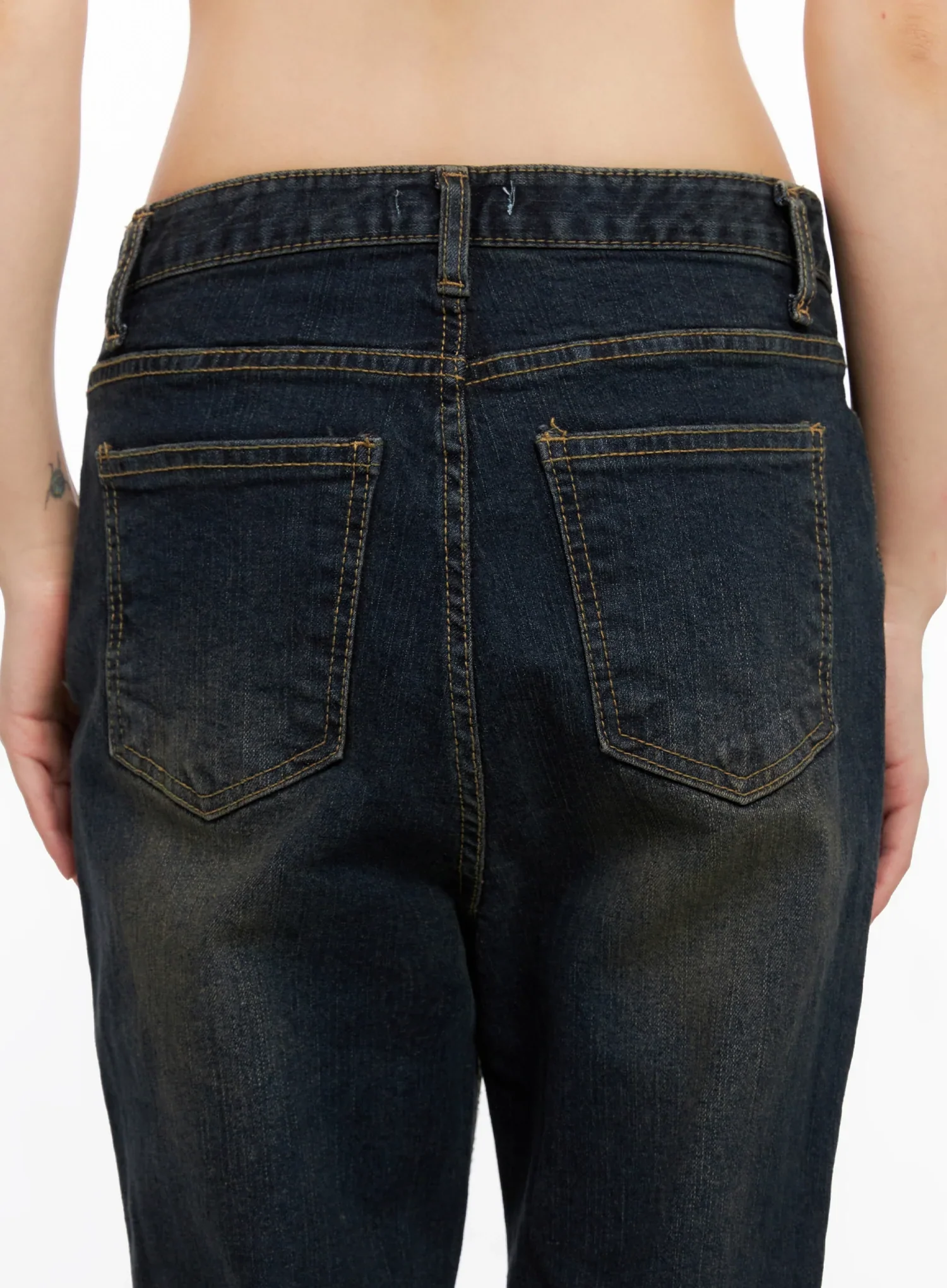 Lyanna Vintage Wash Bootcut Jeans IN503 - Image 10