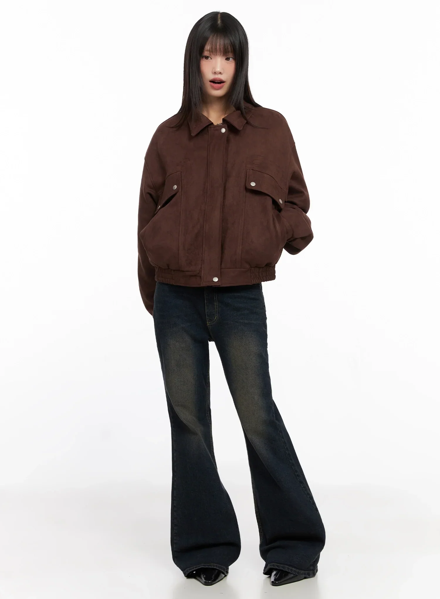 Lyanna Vintage Wash Bootcut Jeans IN503 - Image 11