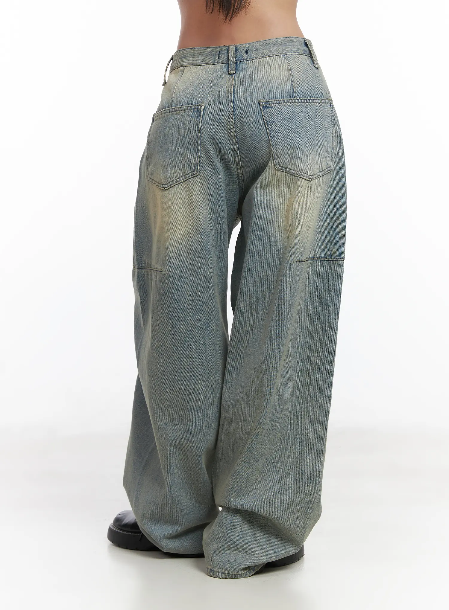 Lyla Washed Wide Leg Jeans CD530 - Image 7