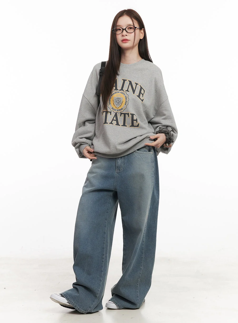 Maine Graphic Oversized Sweatshirt CM511 - Image 2