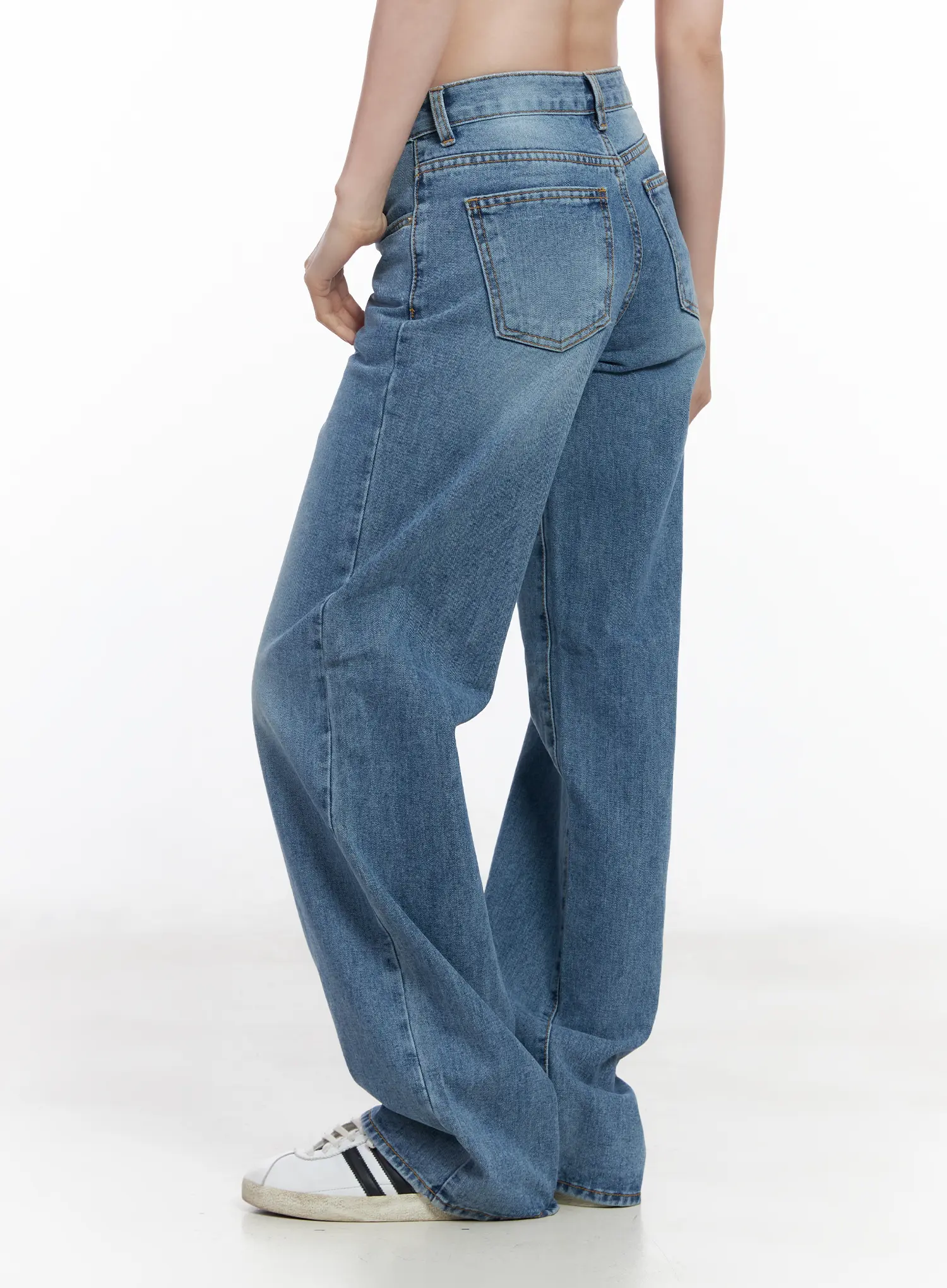 Maisy Casual Wide Leg Jeans CJ519 - Image 6