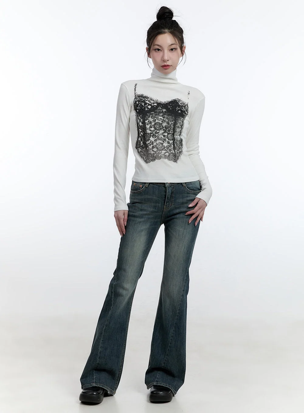 Mallory Skinny Bootcut Jeans CJ520 - Image 2