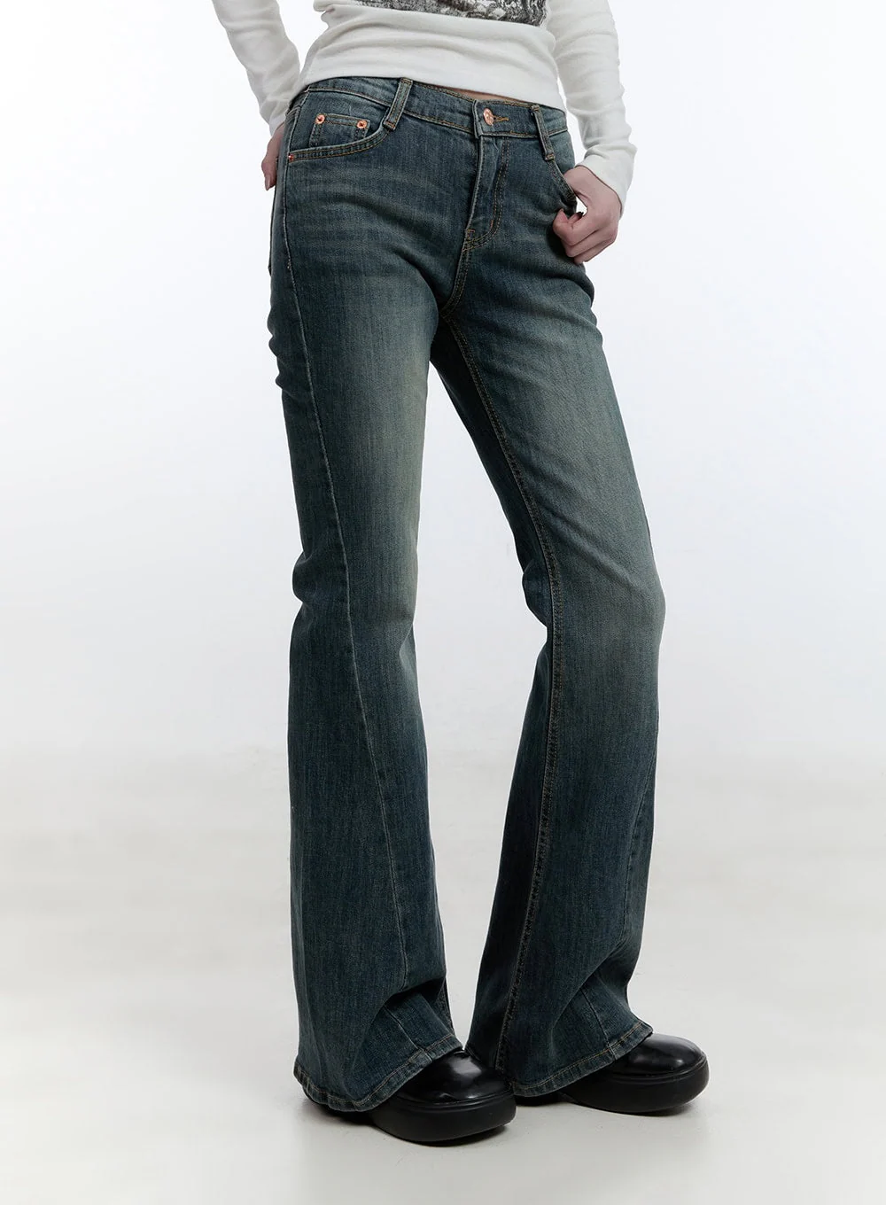 Mallory Skinny Bootcut Jeans CJ520 - Image 3