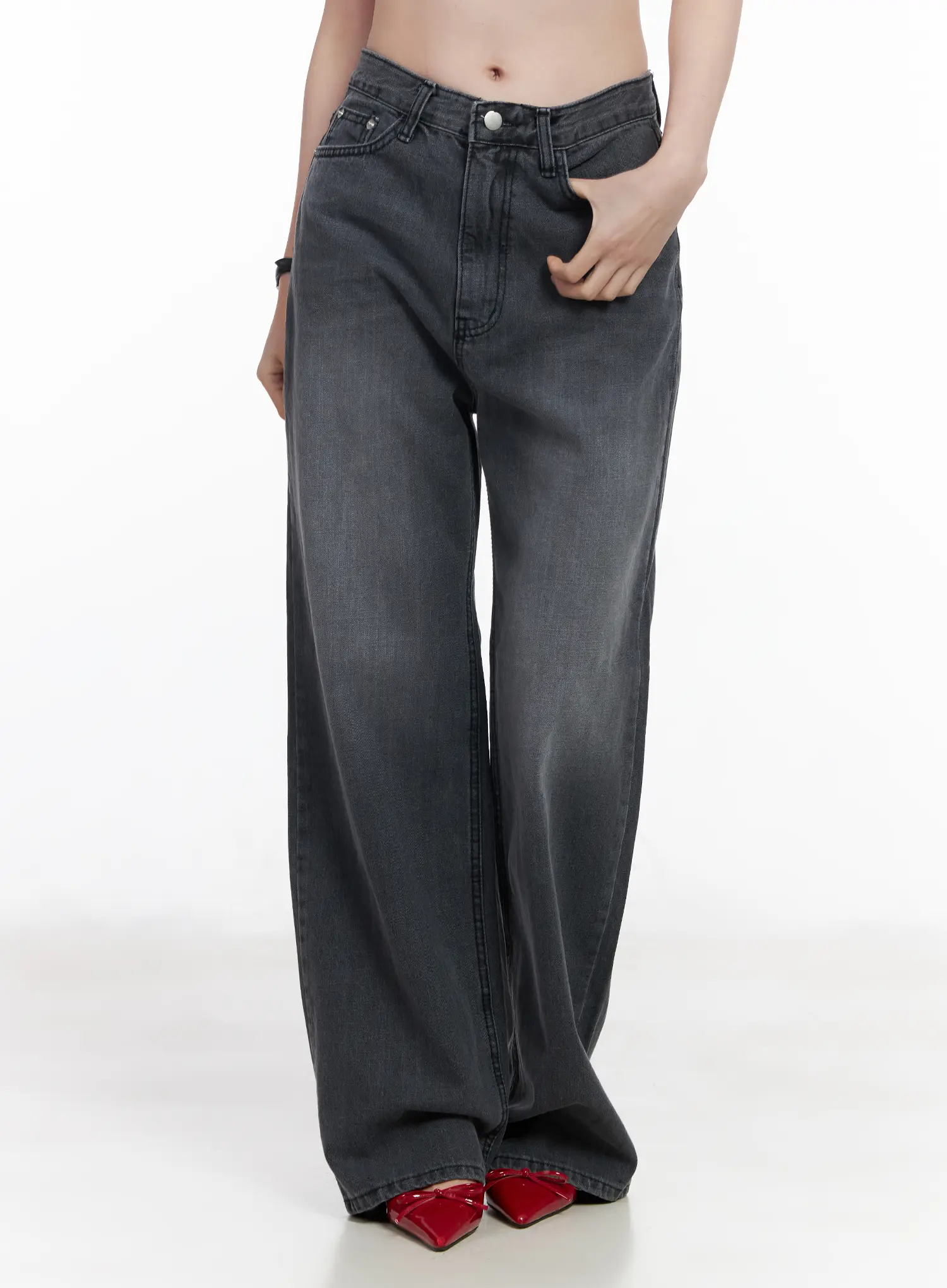 Marriene Classic Straight Leg Jeans CA510 - Image 2