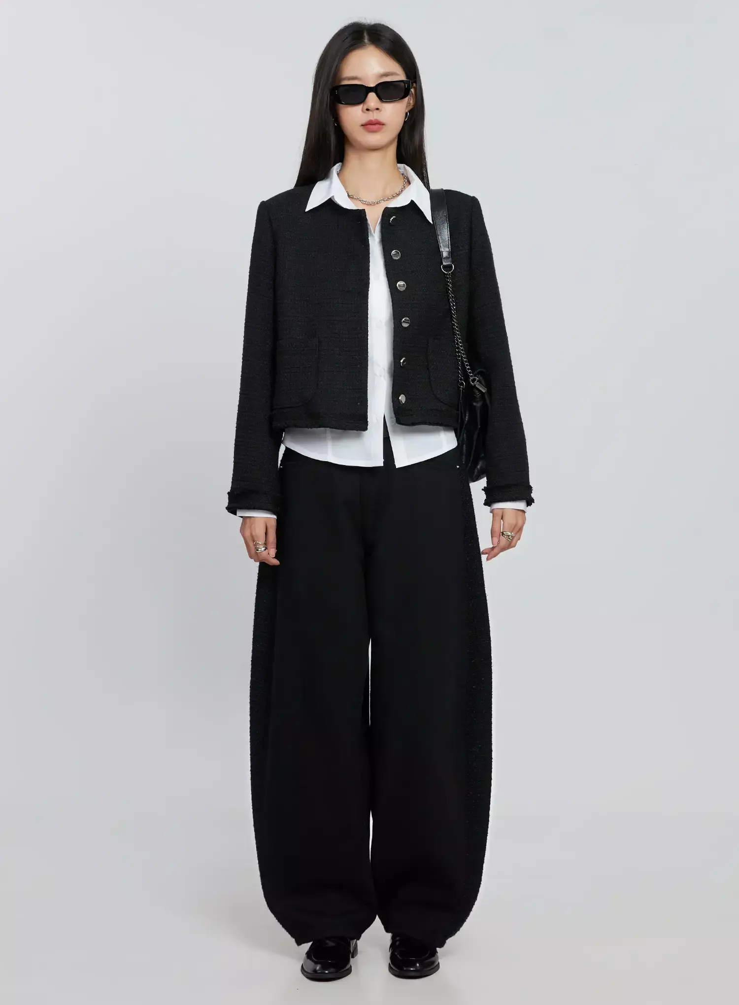 Maxine Wide Leg Tweed Pants IO530 - Image 14