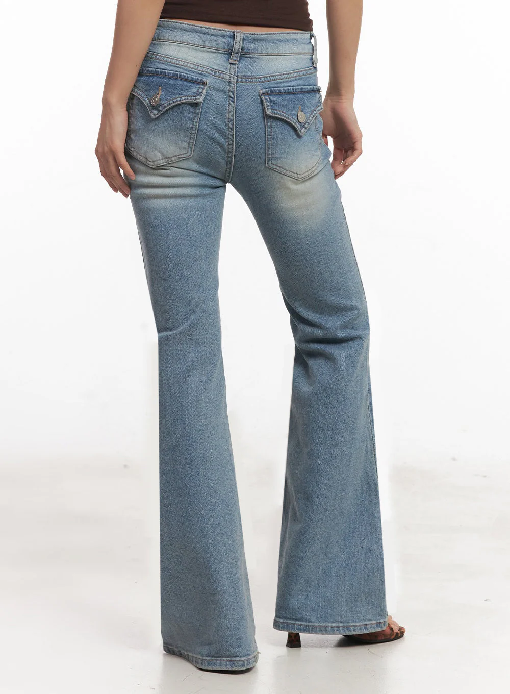 May Washed Flared Jeans IA515 - Image 9