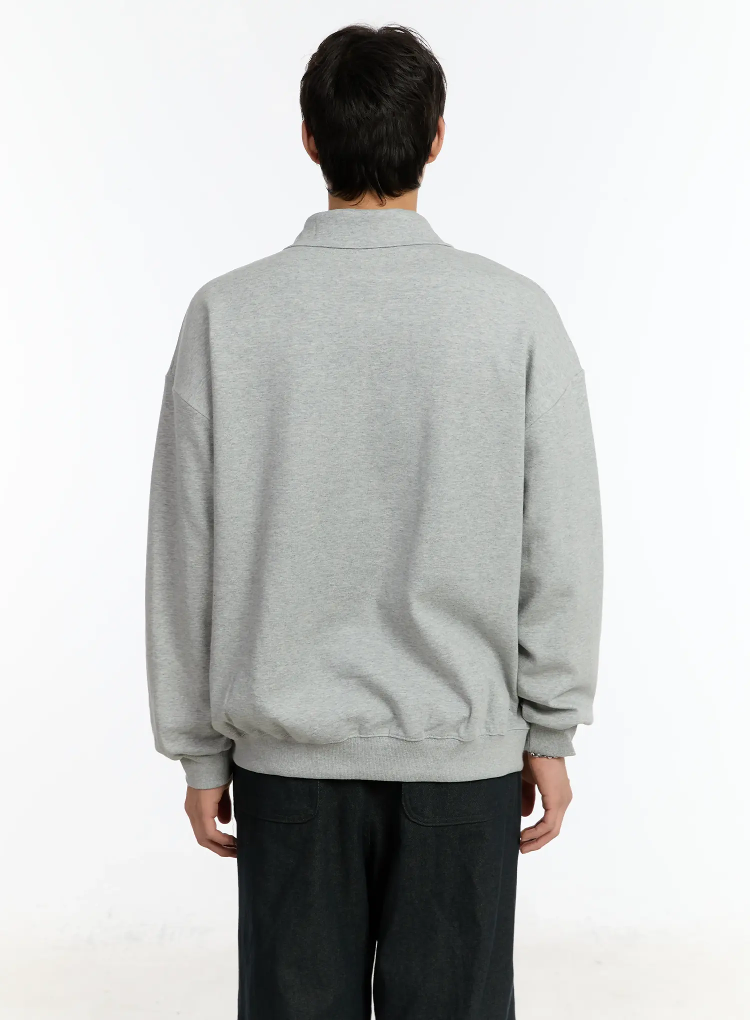 Men's 1984 Half Zip-Up Collar Sweatshirt IM502 - Image 5