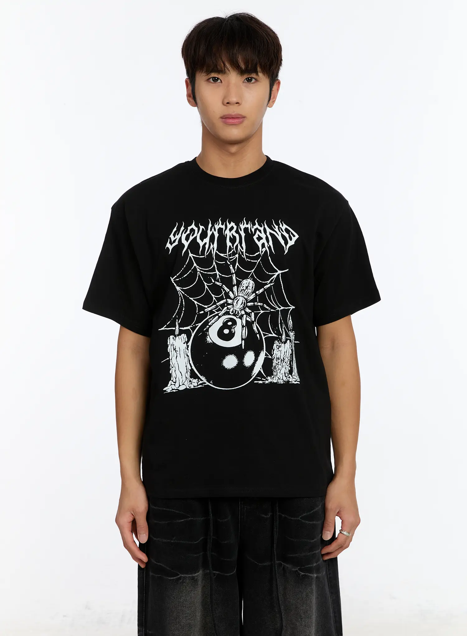 Men's 8-Ball Spider Graphic T-Shirt IM530 - Image 11