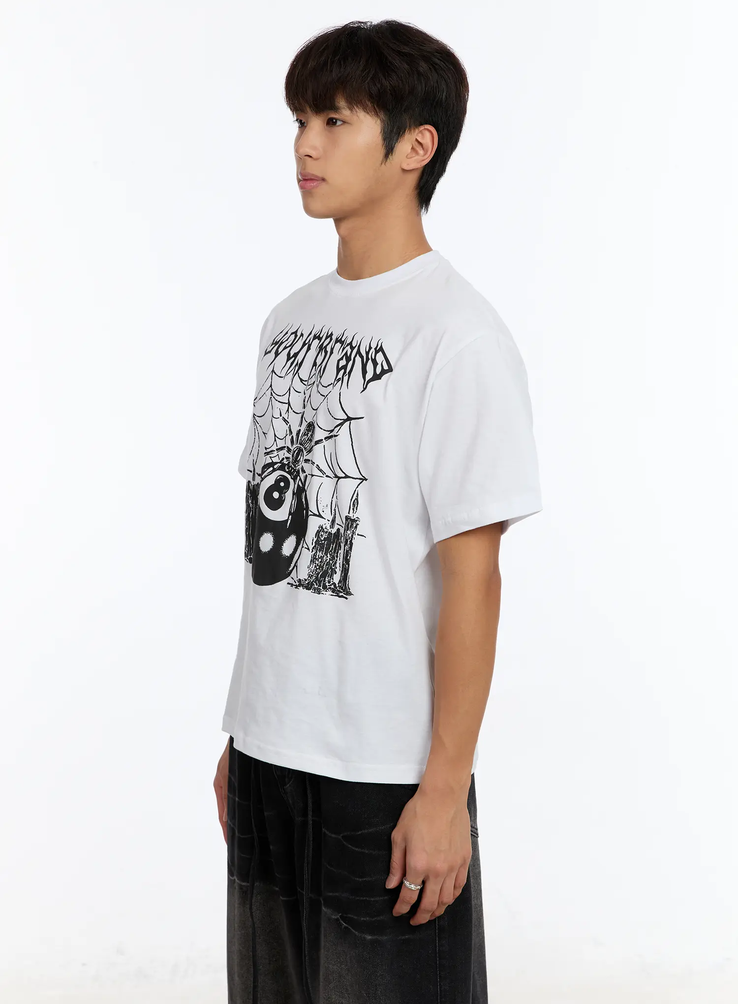 Men's 8-Ball Spider Graphic T-Shirt IM530 - Image 5