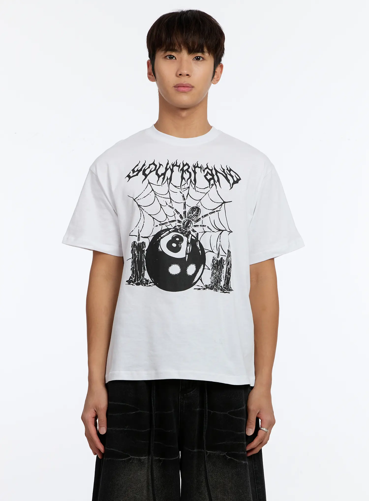Men's 8-Ball Spider Graphic T-Shirt IM530 - Image 9