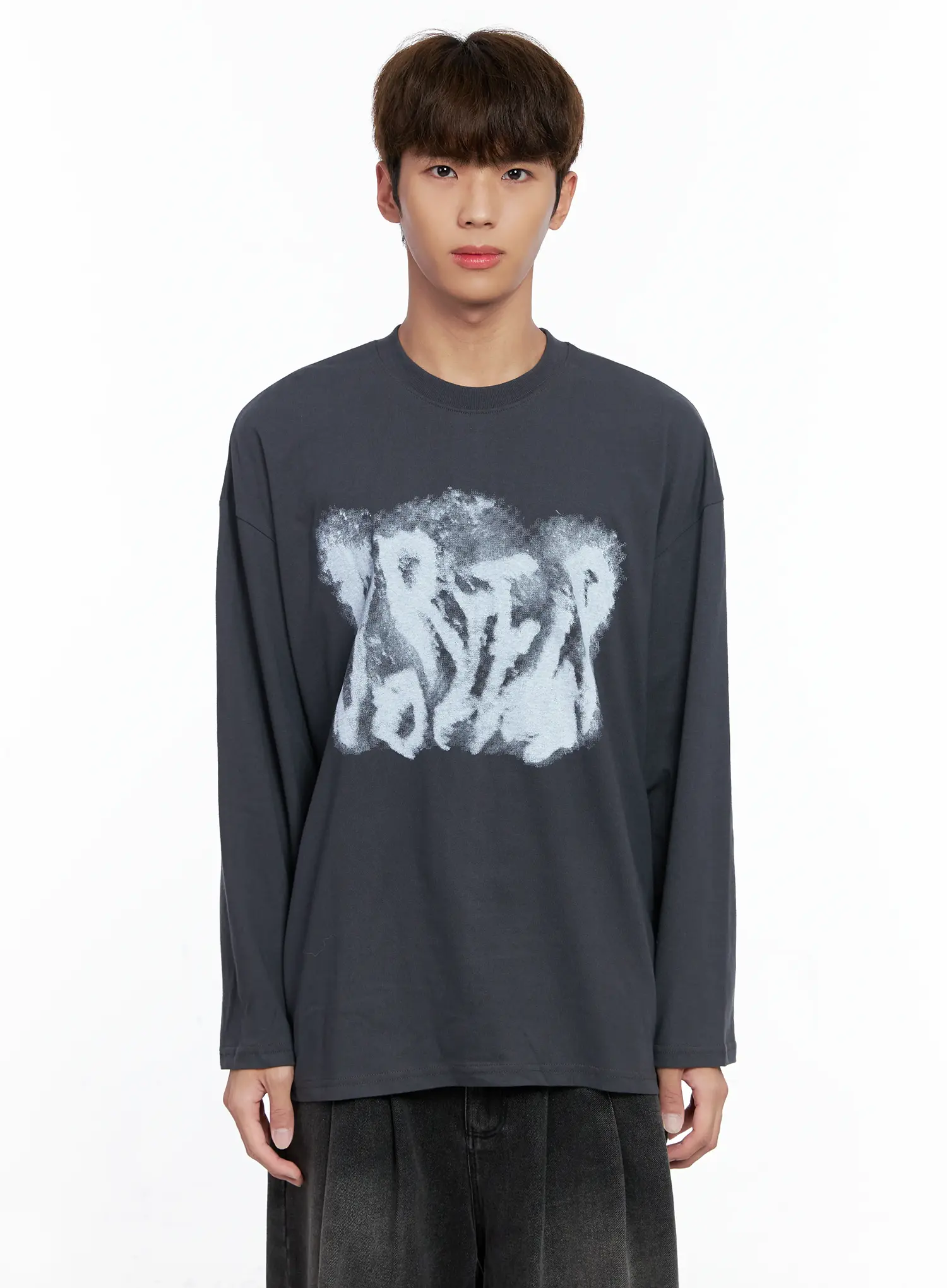 Men's Abstract Graffiti Long-Sleeve Tee IO502 - Image 10