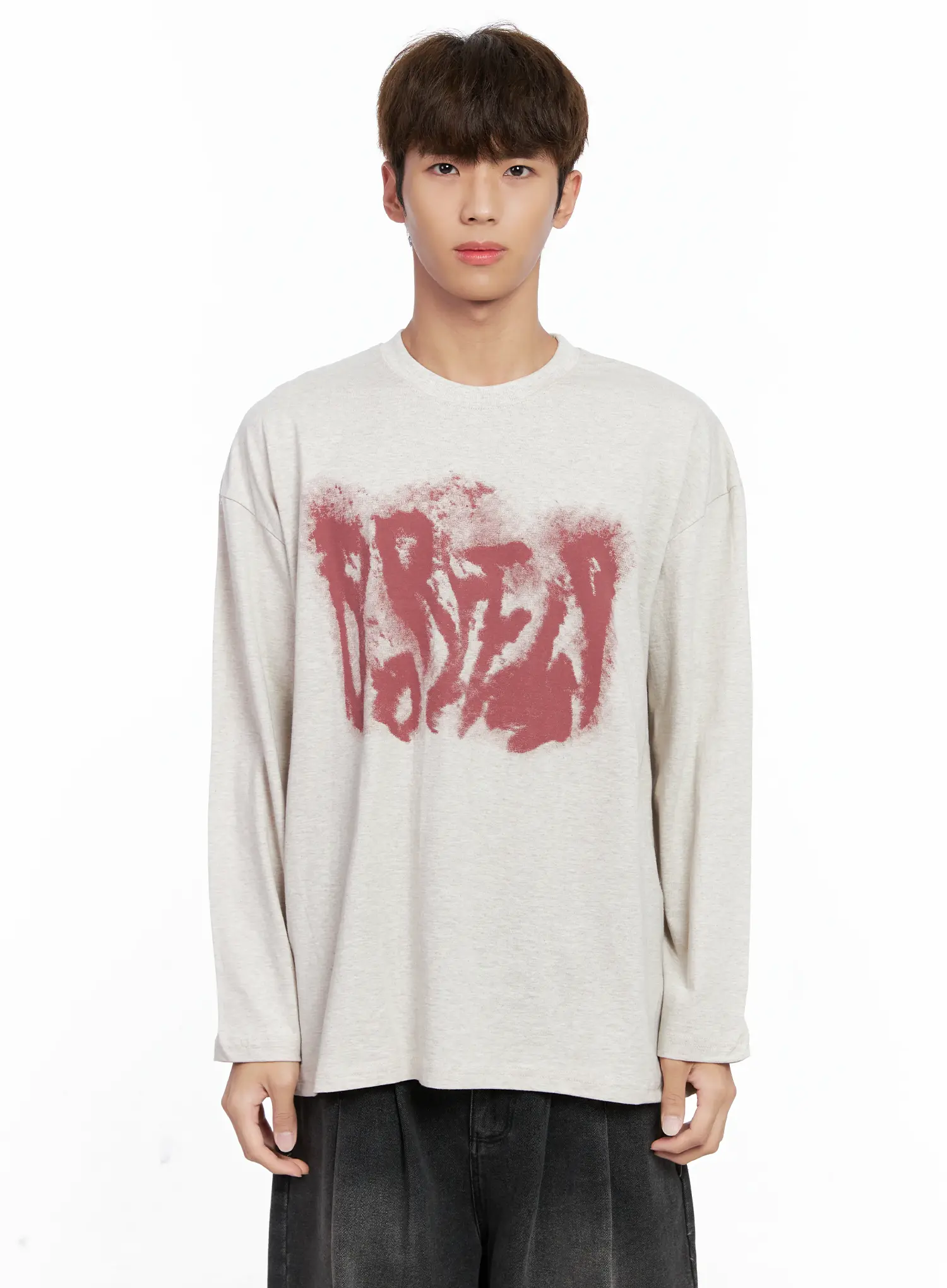 Men's Abstract Graffiti Long-Sleeve Tee IO502 - Image 11