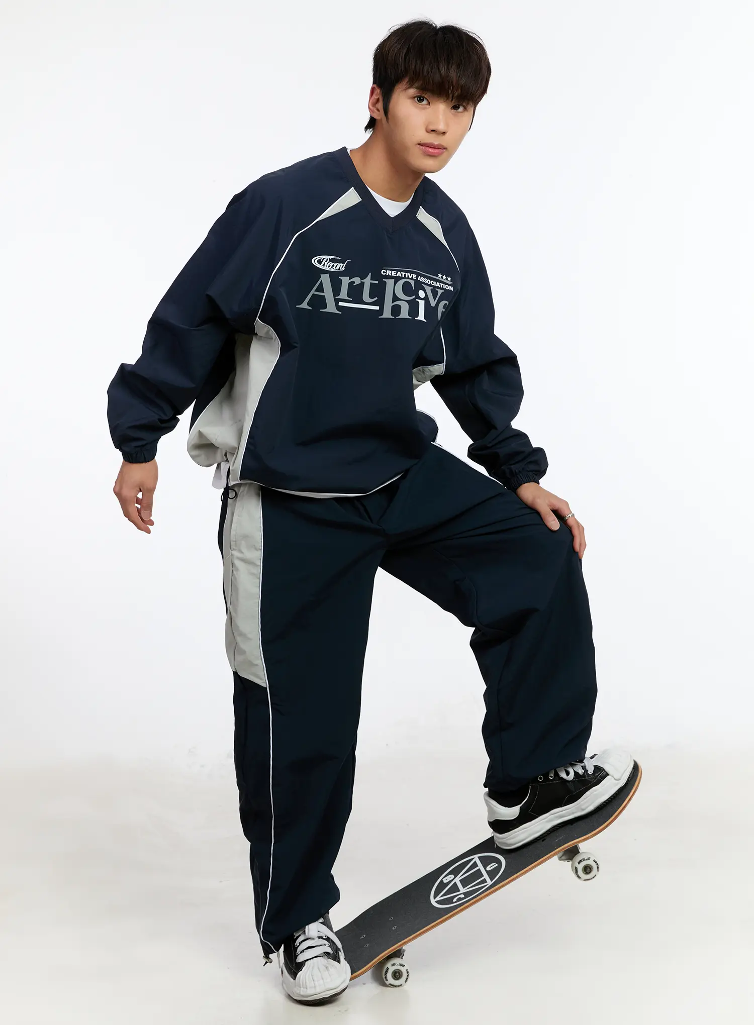 Men's Athletic V-Neck Pullover IM530 - Image 2