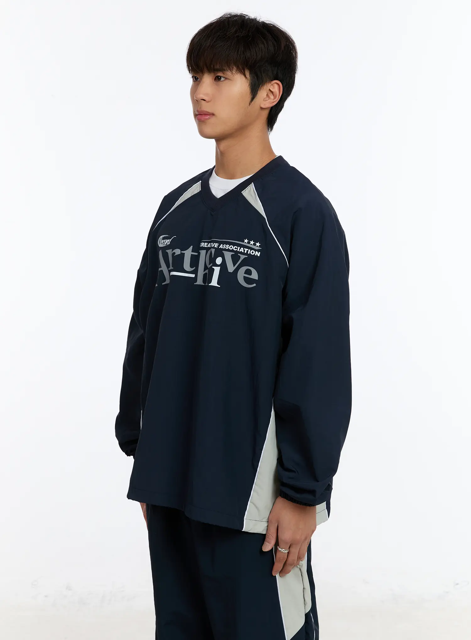 Men's Athletic V-Neck Pullover IM530 - Image 5