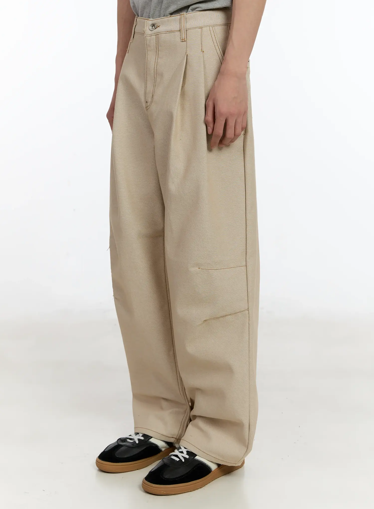 Men's Back Graphic Wide-Leg Pants ID502 - Image 6