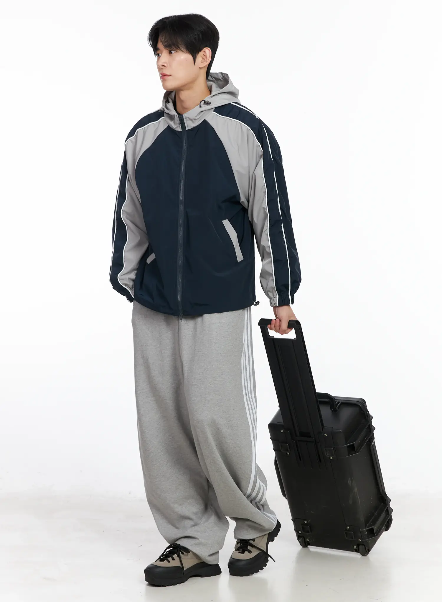 Men's Baggy Stripe Sweatpants IM523 - Image 10