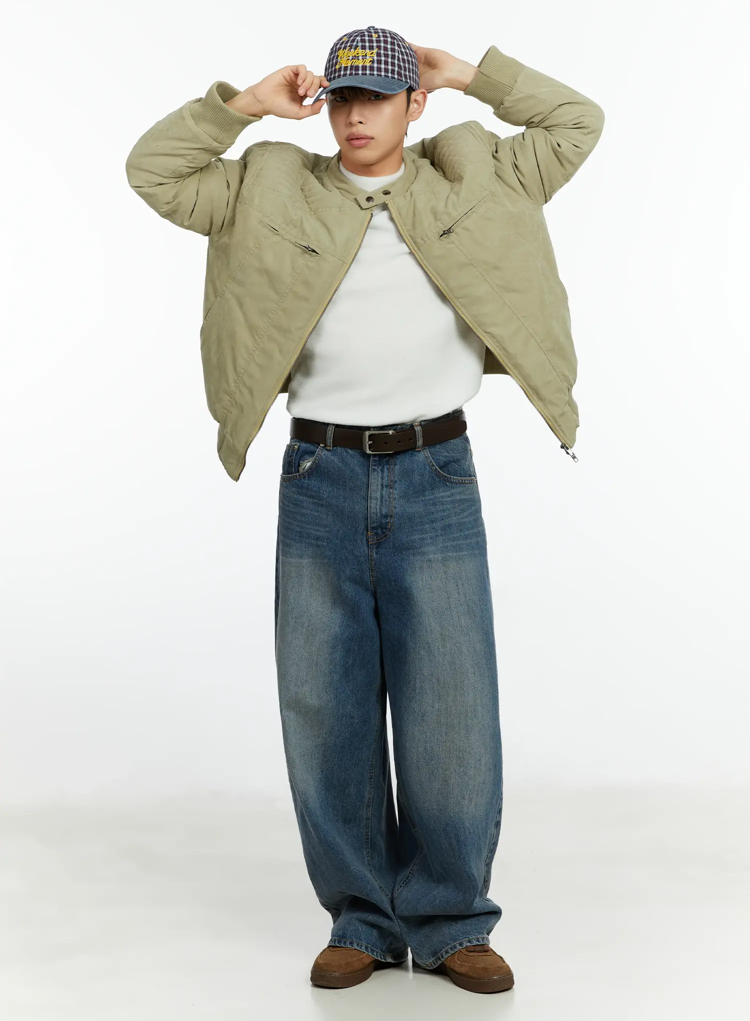 Men's Baggy Wide Jeans IF511 - Image 8