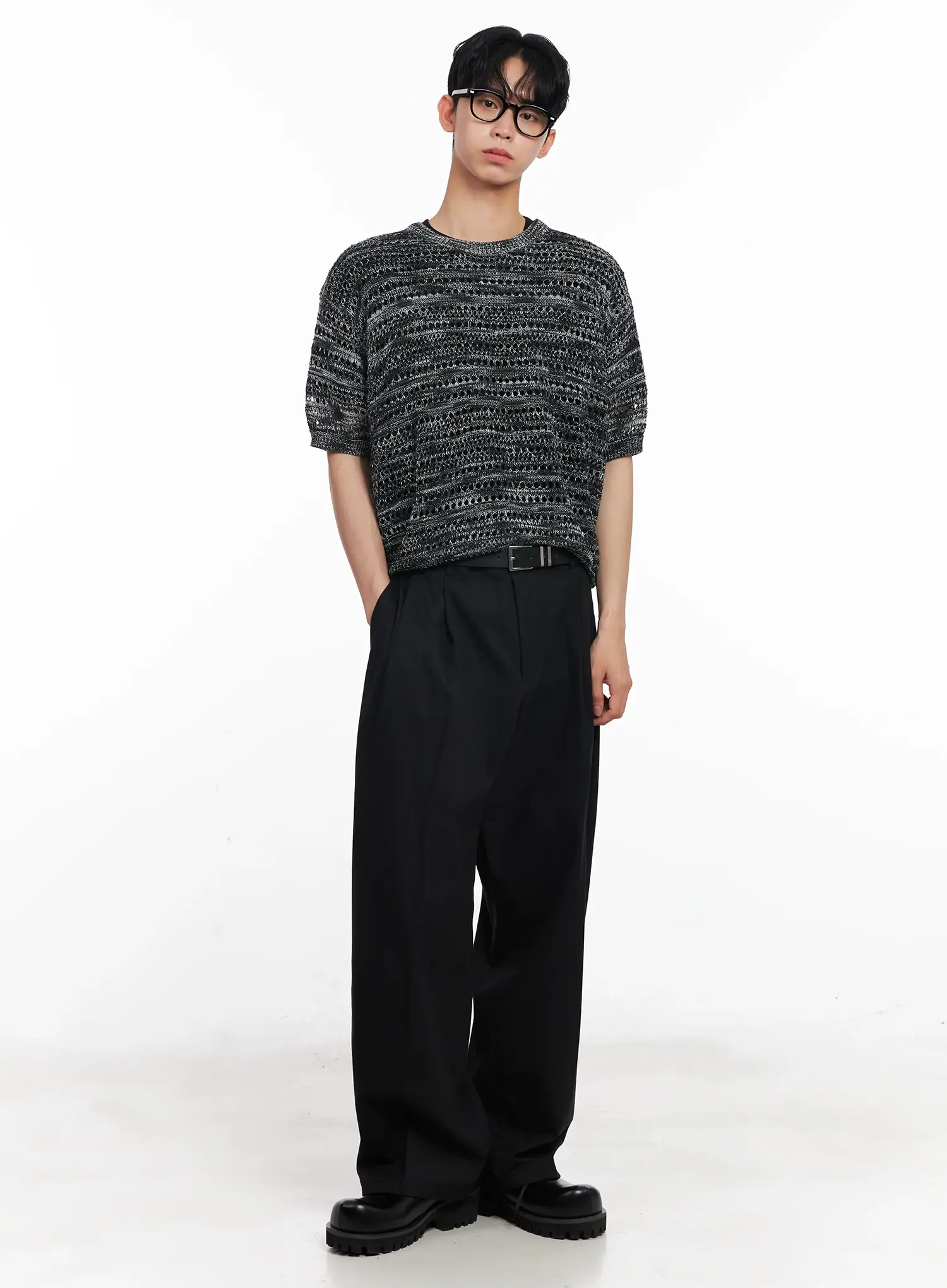 Men's Baggy Wide-Leg Trousers IL501 - Image 12