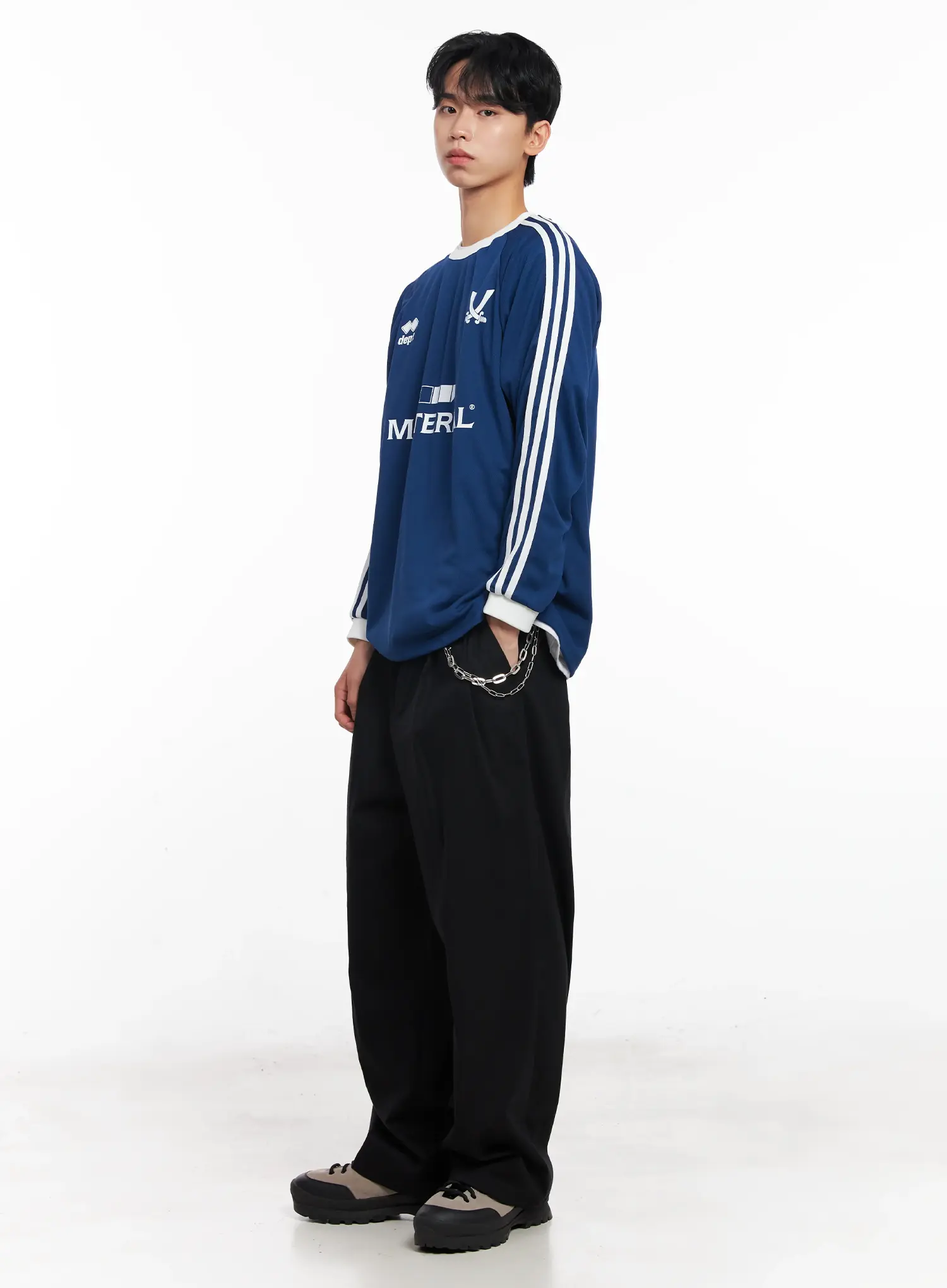 Men's Baggy Wide-Leg Trousers IL501 - Image 13