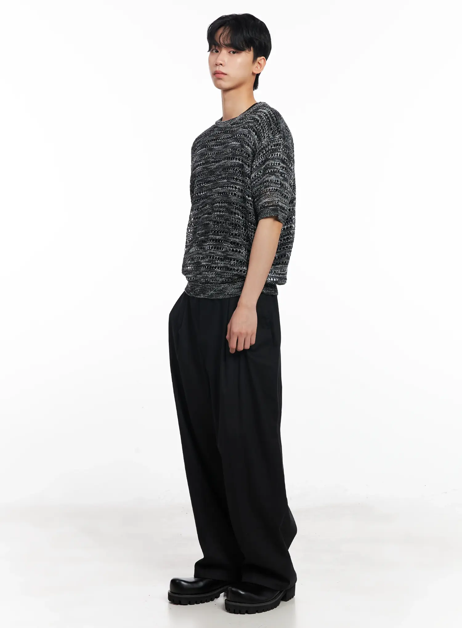 Men's Baggy Wide-Leg Trousers IL501 - Image 2