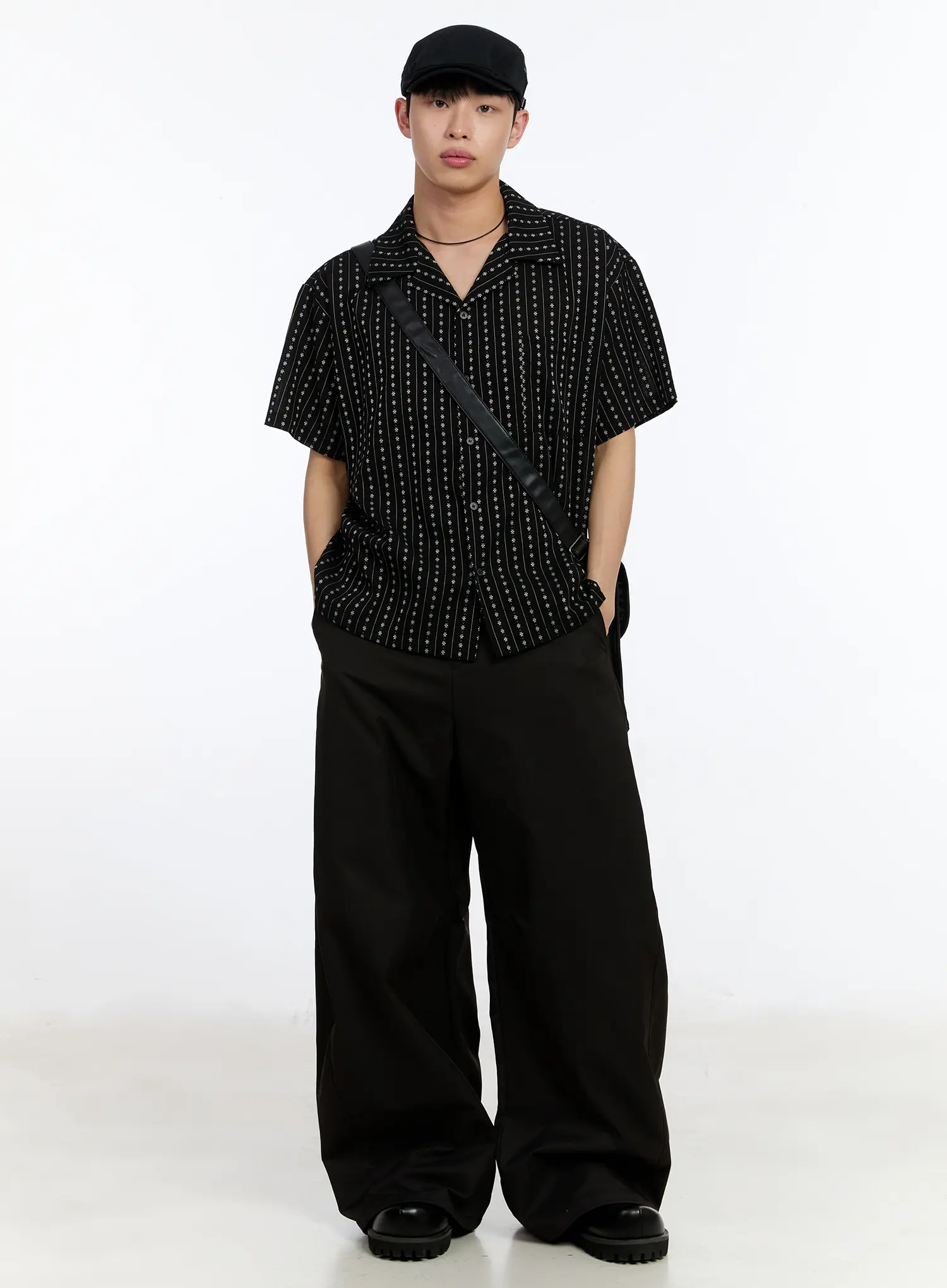 Men's Balloon Wide-Fit Pants IA508 - Image 2
