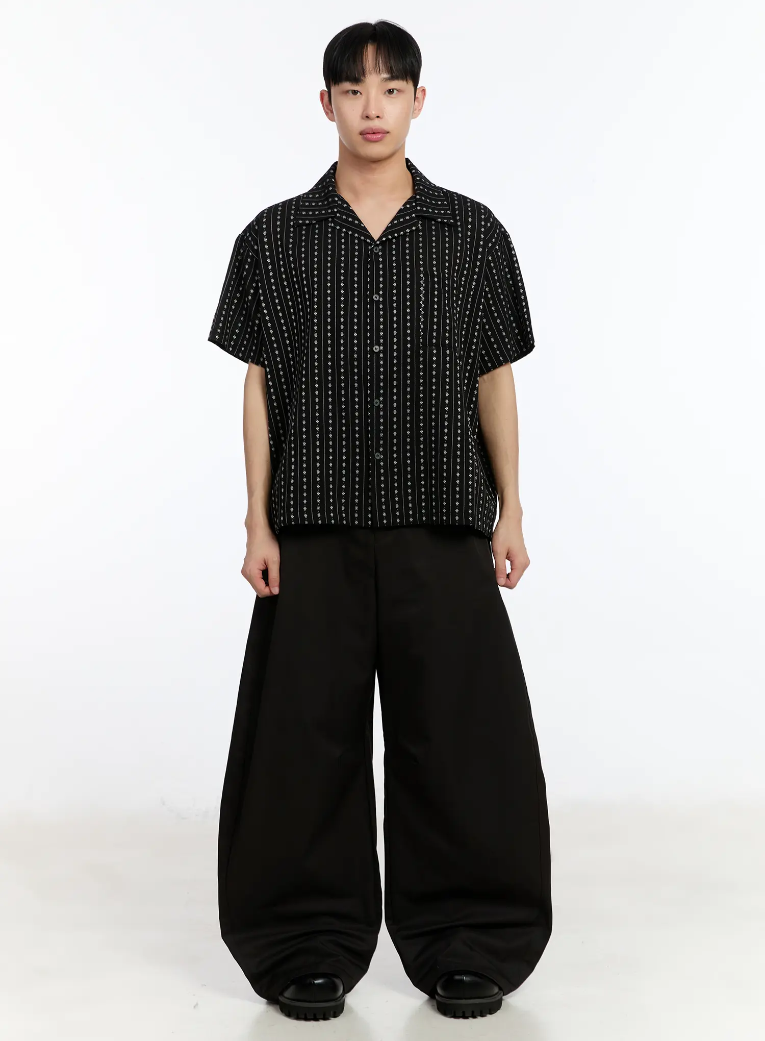 Men's Balloon Wide-Fit Pants IA508 - Image 4