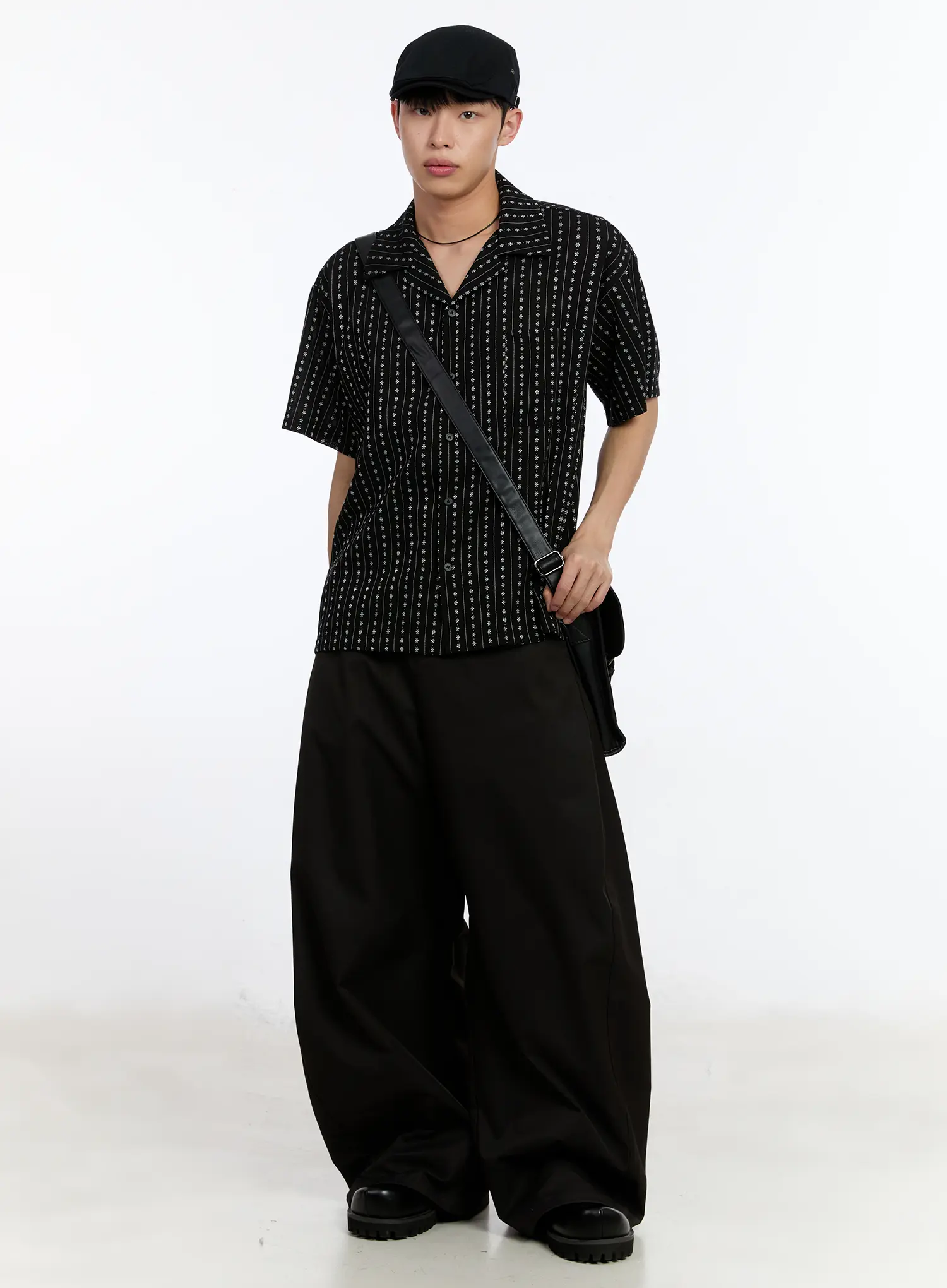 Men's Balloon Wide-Fit Pants IA508 - Image 8