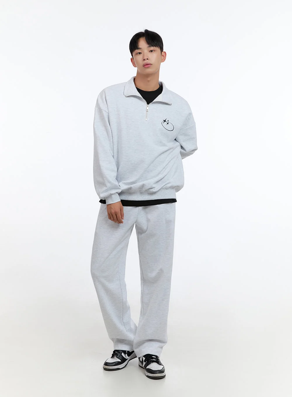 Men's Banded Cotton Solid Sweatpants (White) IS412 - Image 6