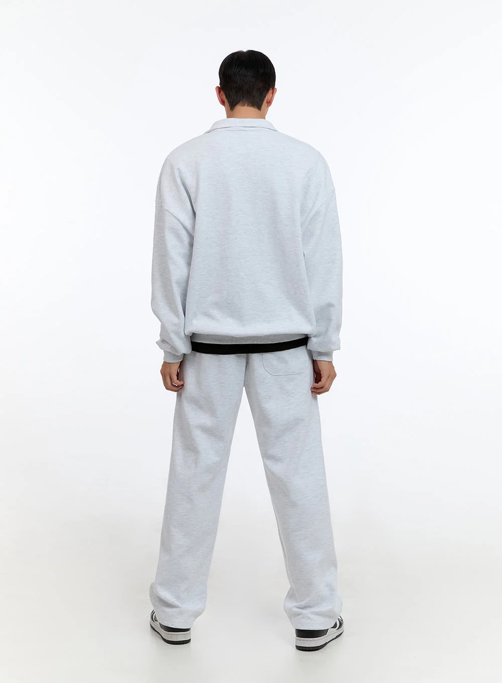 Men's Banded Cotton Solid Sweatpants (White) IS412 - Image 8