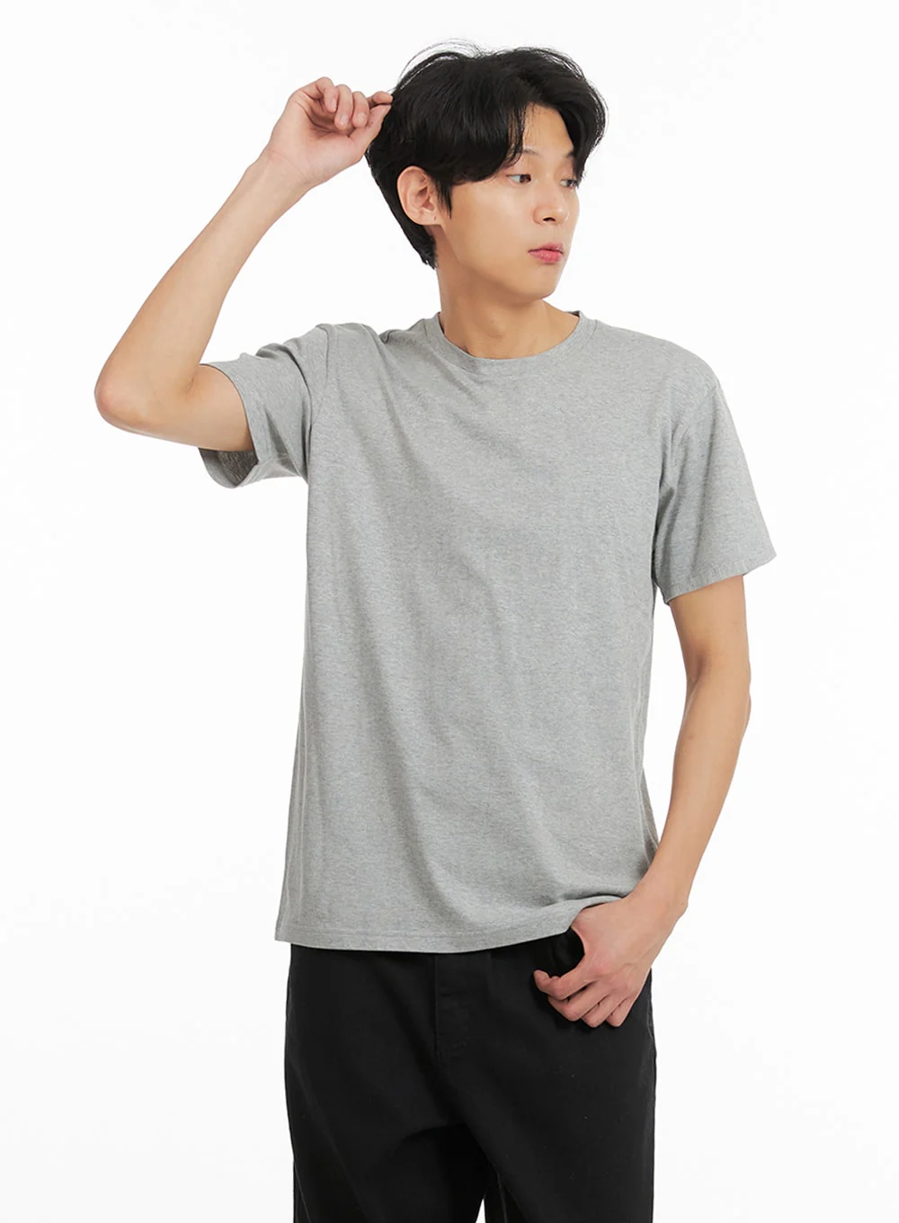 Men's Basic Cotton T-Shirt IA401 - Image 3